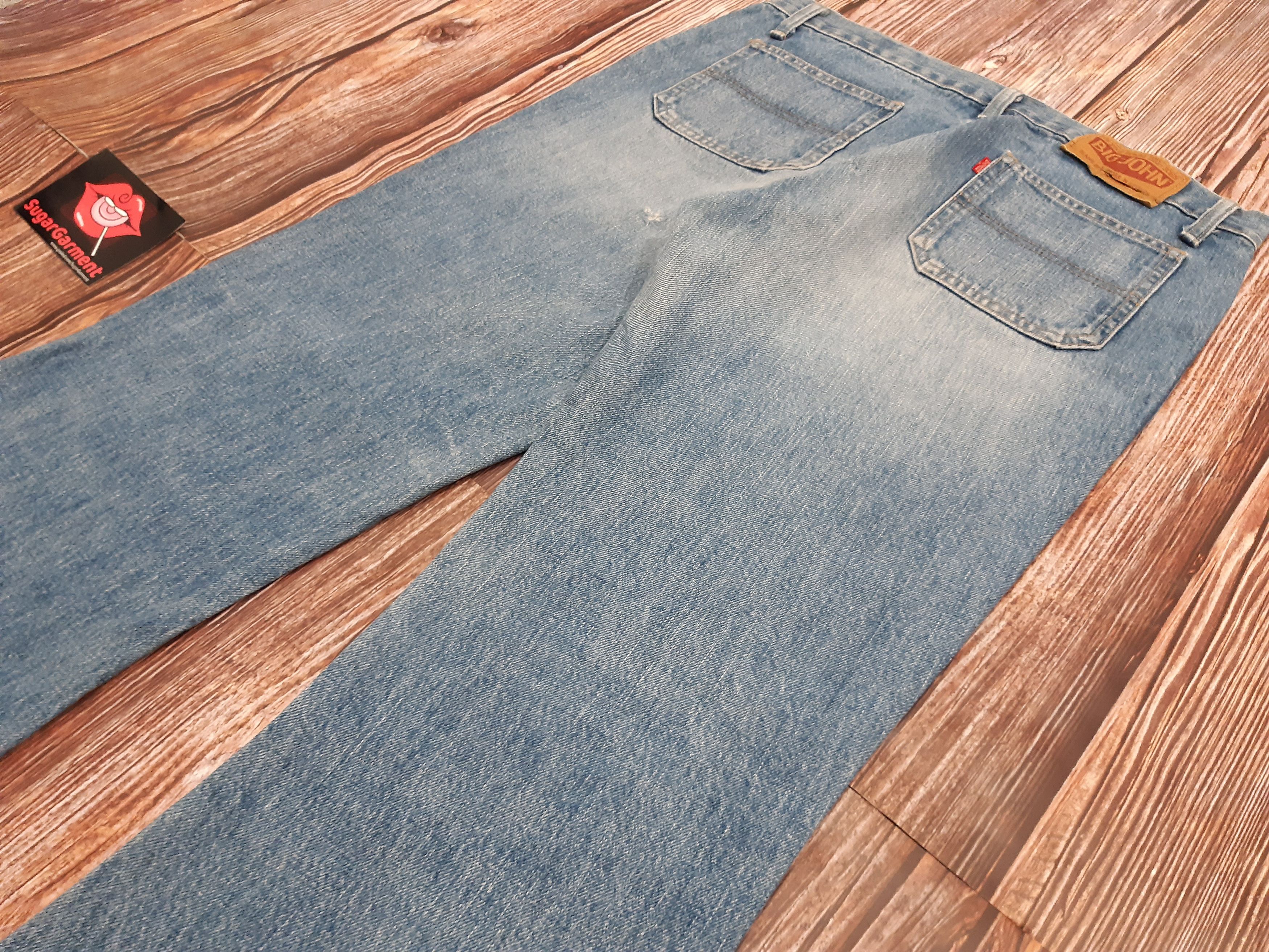 Big John Flare Bell Bottoms Jeans SCOVILL Vintage Size 33" - 13 Thumbnail