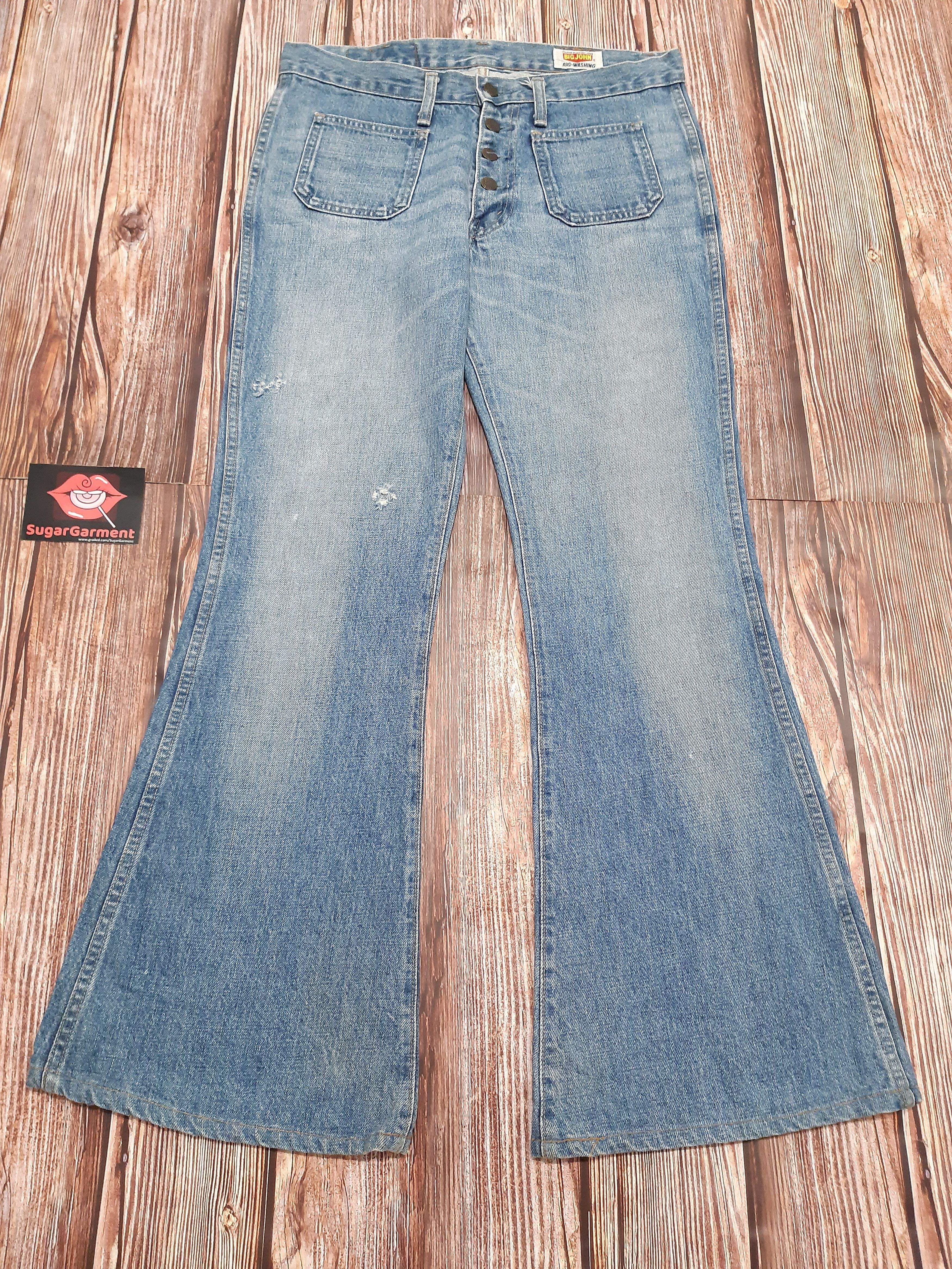 Big John Flare Bell Bottoms Jeans SCOVILL Vintage Size 33" - 1 Thumbnail