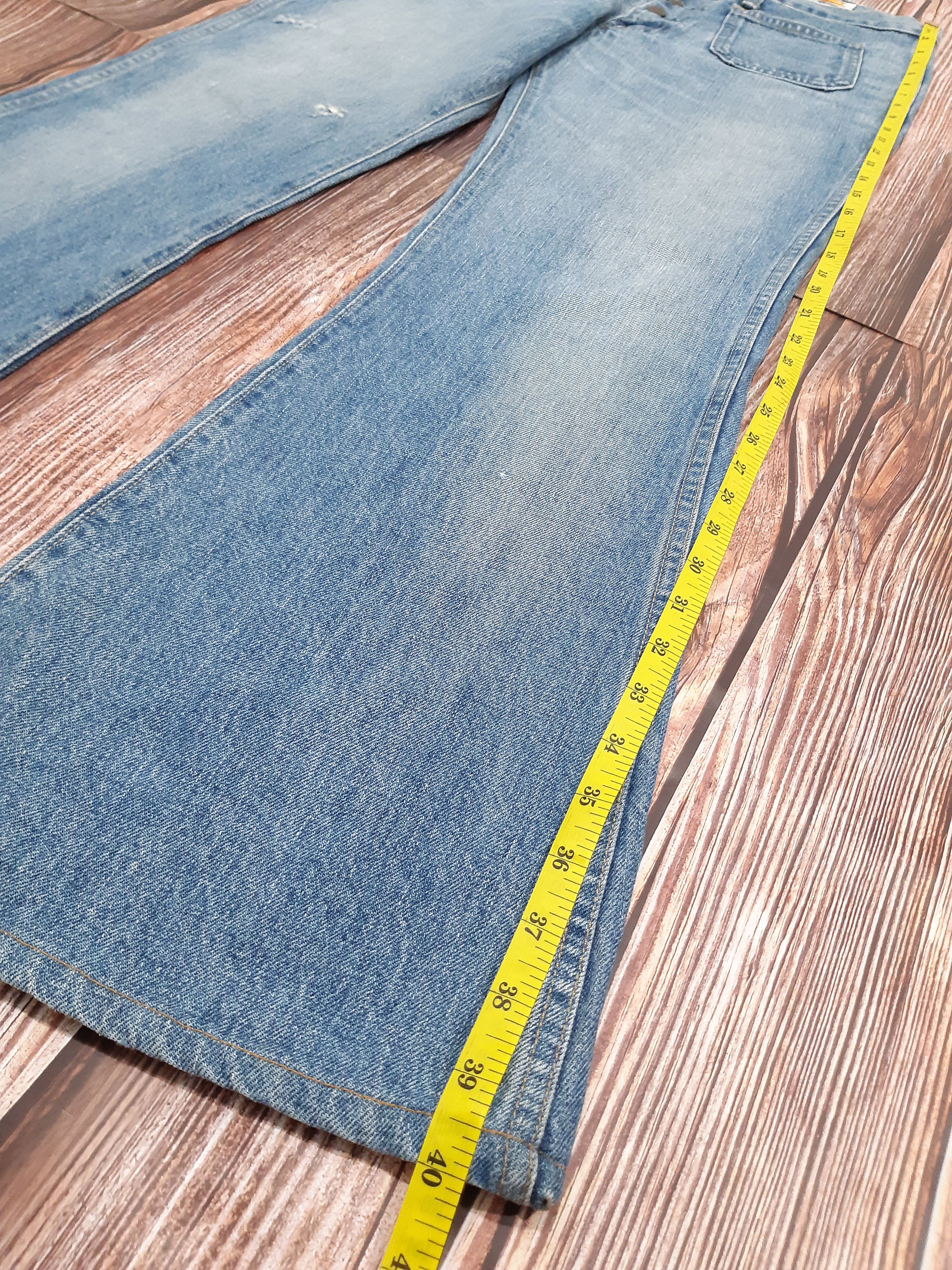 Big John Flare Bell Bottoms Jeans SCOVILL Vintage Size 33" - 19 Thumbnail
