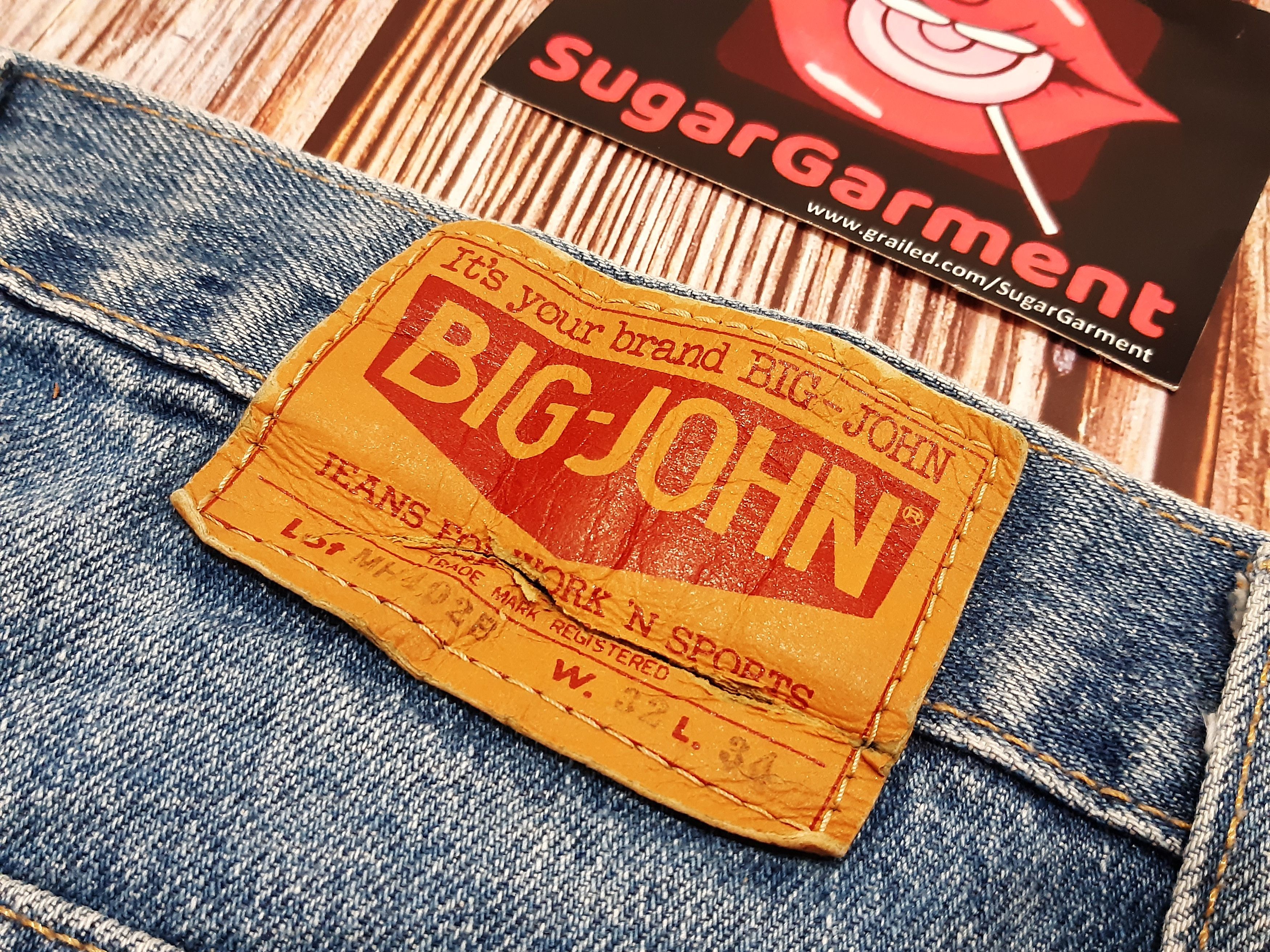 Big John Flare Bell Bottoms Jeans SCOVILL Vintage Size 33" - 17 Thumbnail