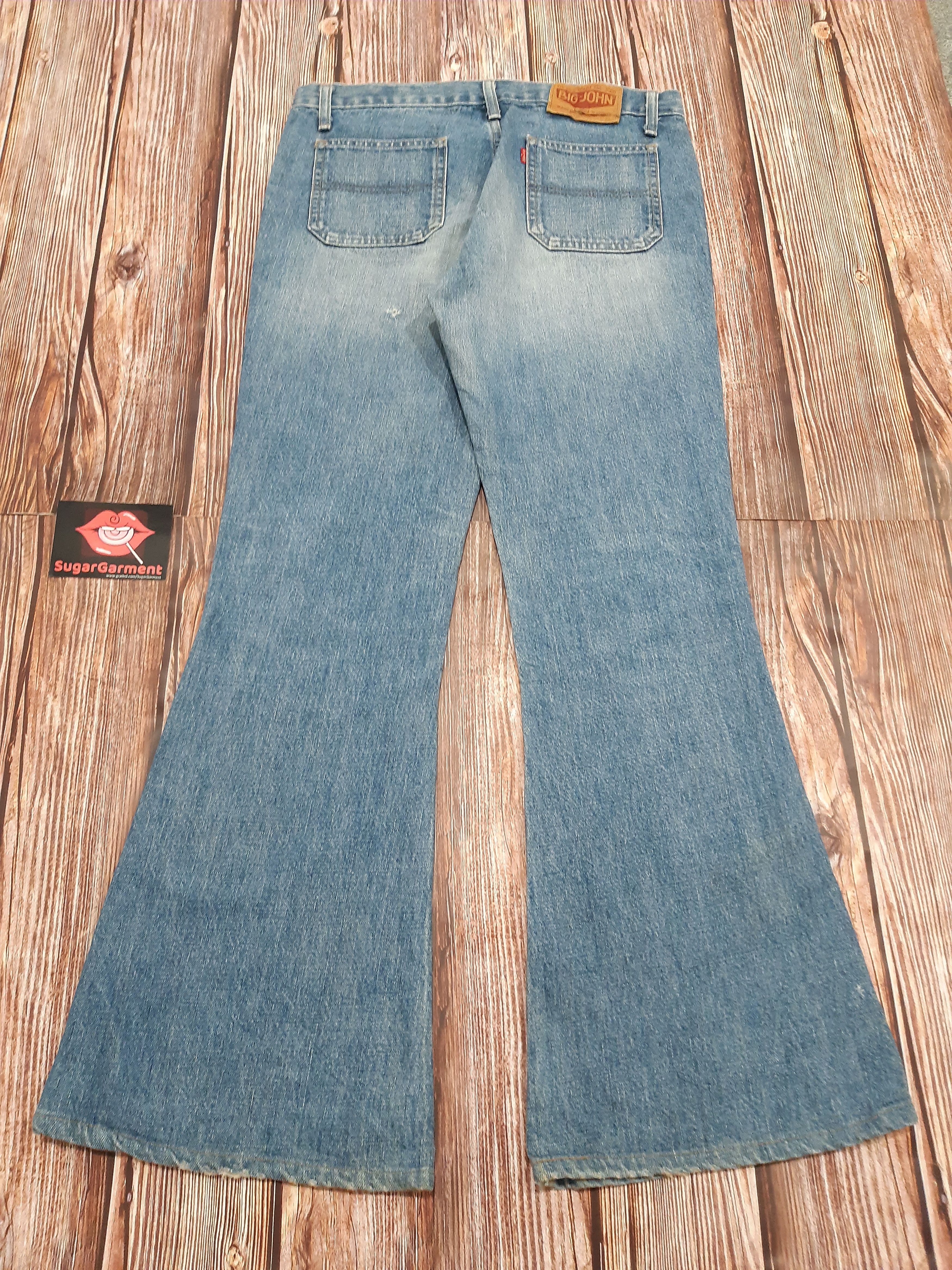 Big John Flare Bell Bottoms Jeans SCOVILL Vintage Size 33" - 11 Thumbnail