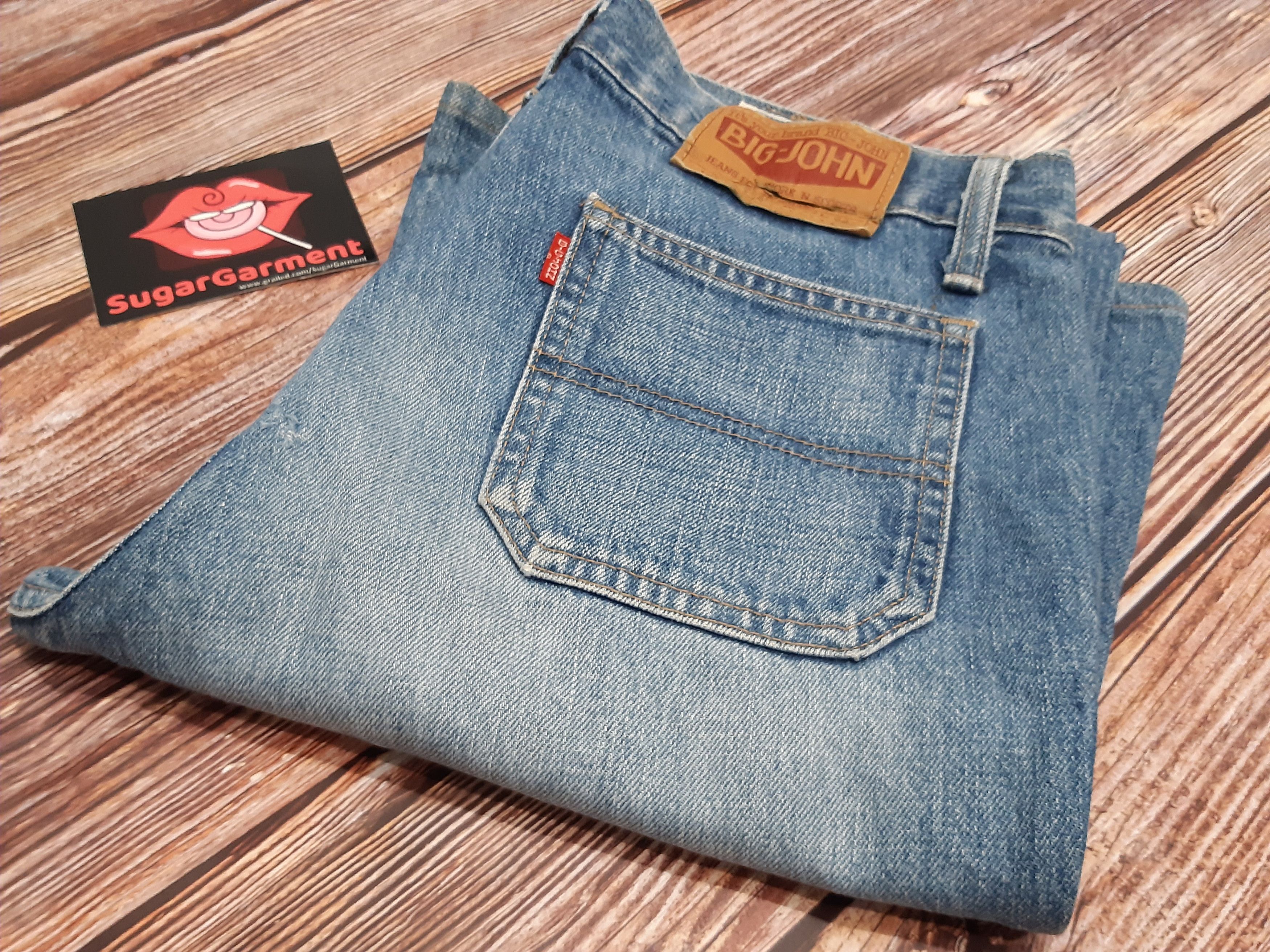 Big John Flare Bell Bottoms Jeans SCOVILL Vintage Size 33" - 20 Thumbnail
