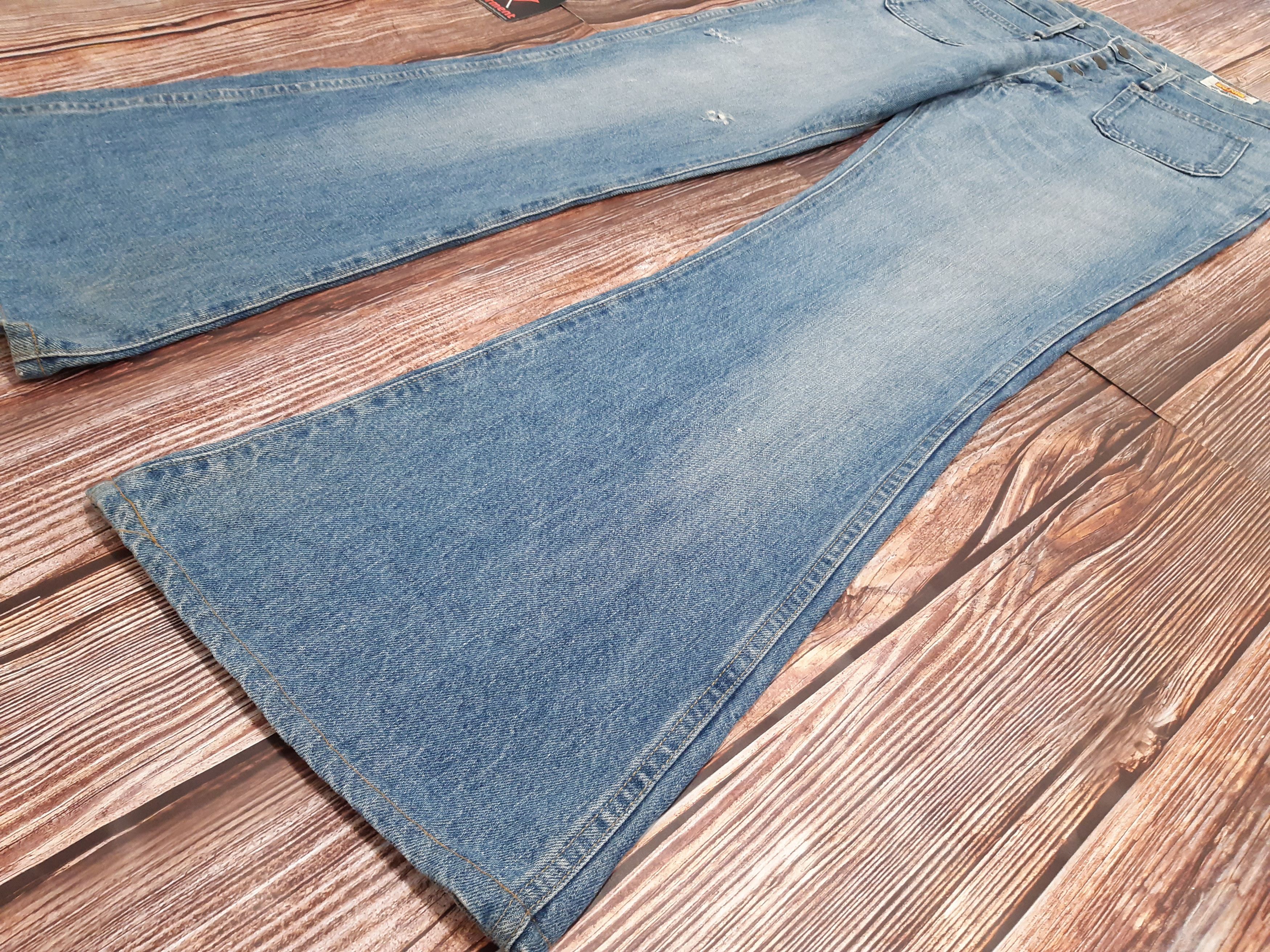 Big John Flare Bell Bottoms Jeans SCOVILL Vintage Size 33" - 2 Thumbnail