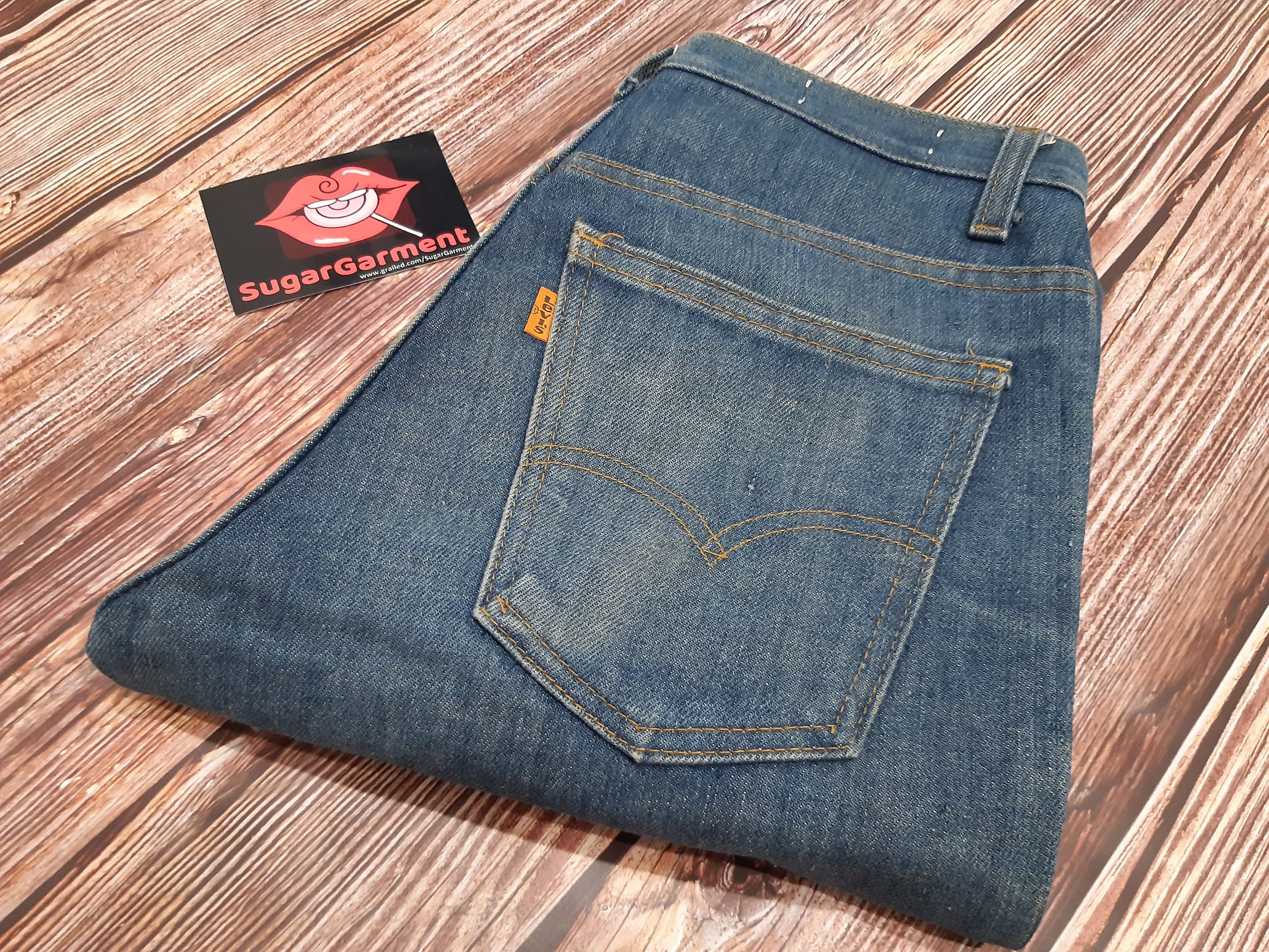 Levi's Levis 746 Jeans Bootcut Bell Bottom Orange Tab Vintage Size US 29 - 12 Thumbnail