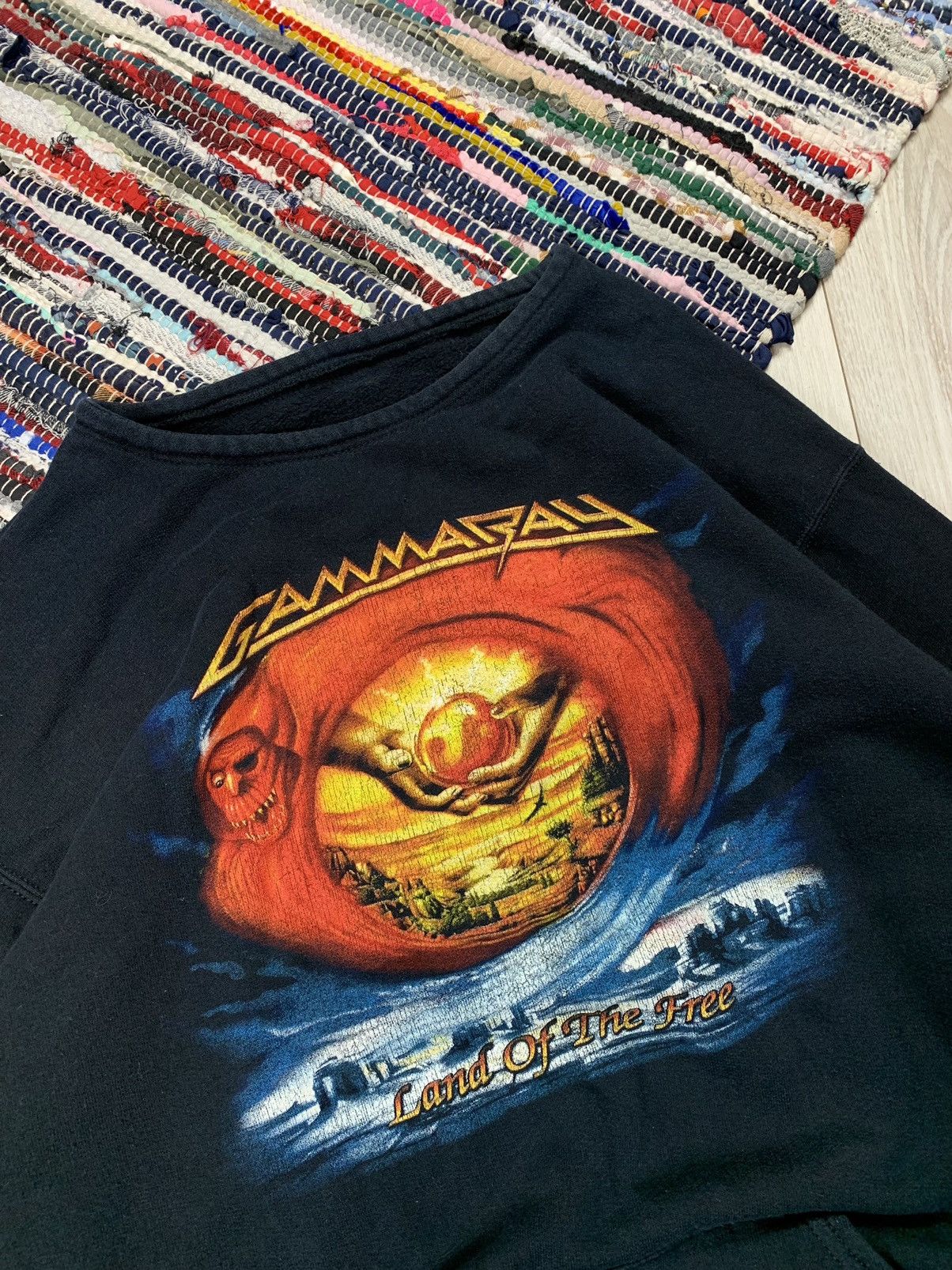 Band Tees × Vintage Vintage 90s Gamma Ray Sweatshirt Crewneck Man On a Mission Size US XL / EU 56 / 4 - 5 Thumbnail