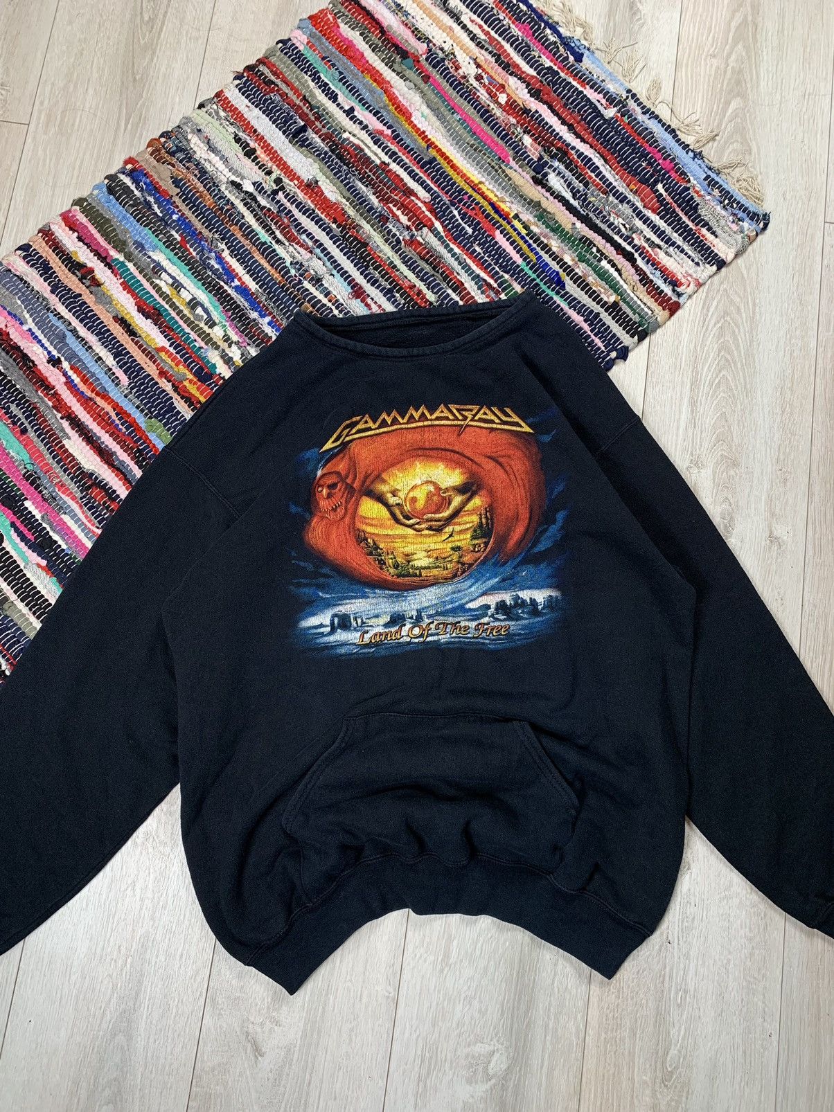 Band Tees × Vintage Vintage 90s Gamma Ray Sweatshirt Crewneck Man On a Mission Size US XL / EU 56 / 4 - 7 Thumbnail