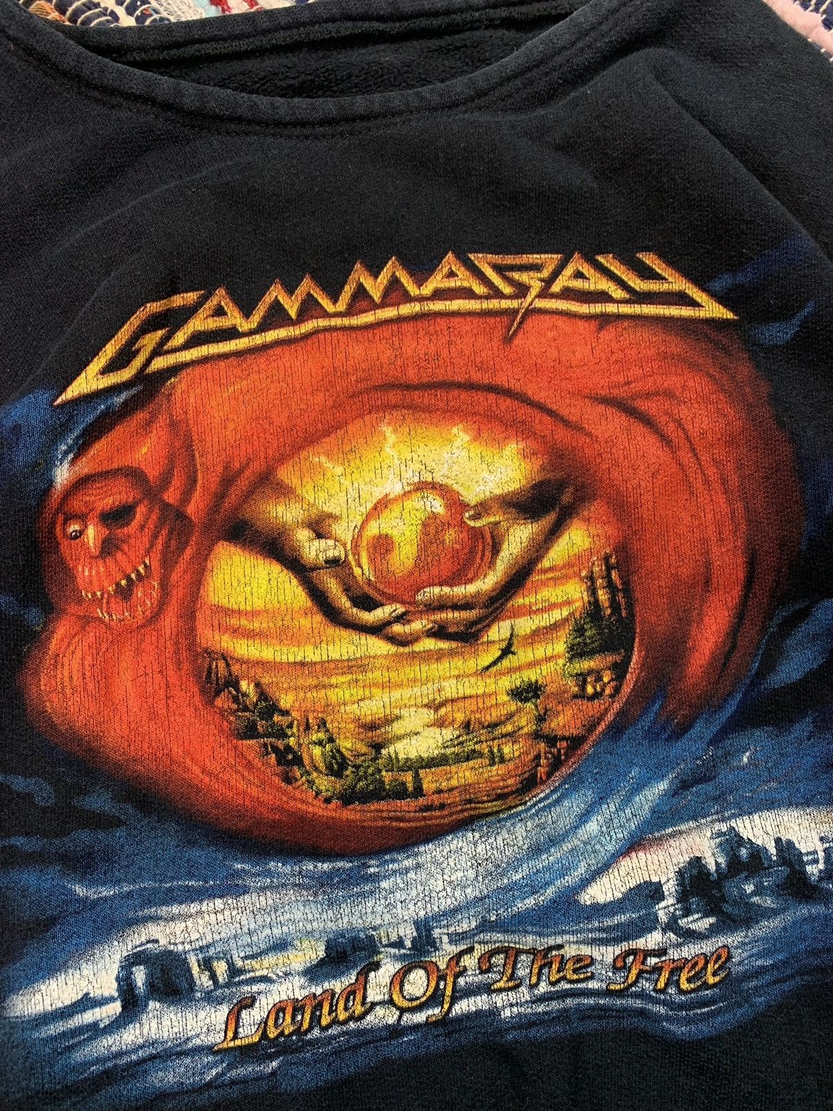 Band Tees × Vintage Vintage 90s Gamma Ray Sweatshirt Crewneck Man On a Mission Size US XL / EU 56 / 4 - 6 Thumbnail