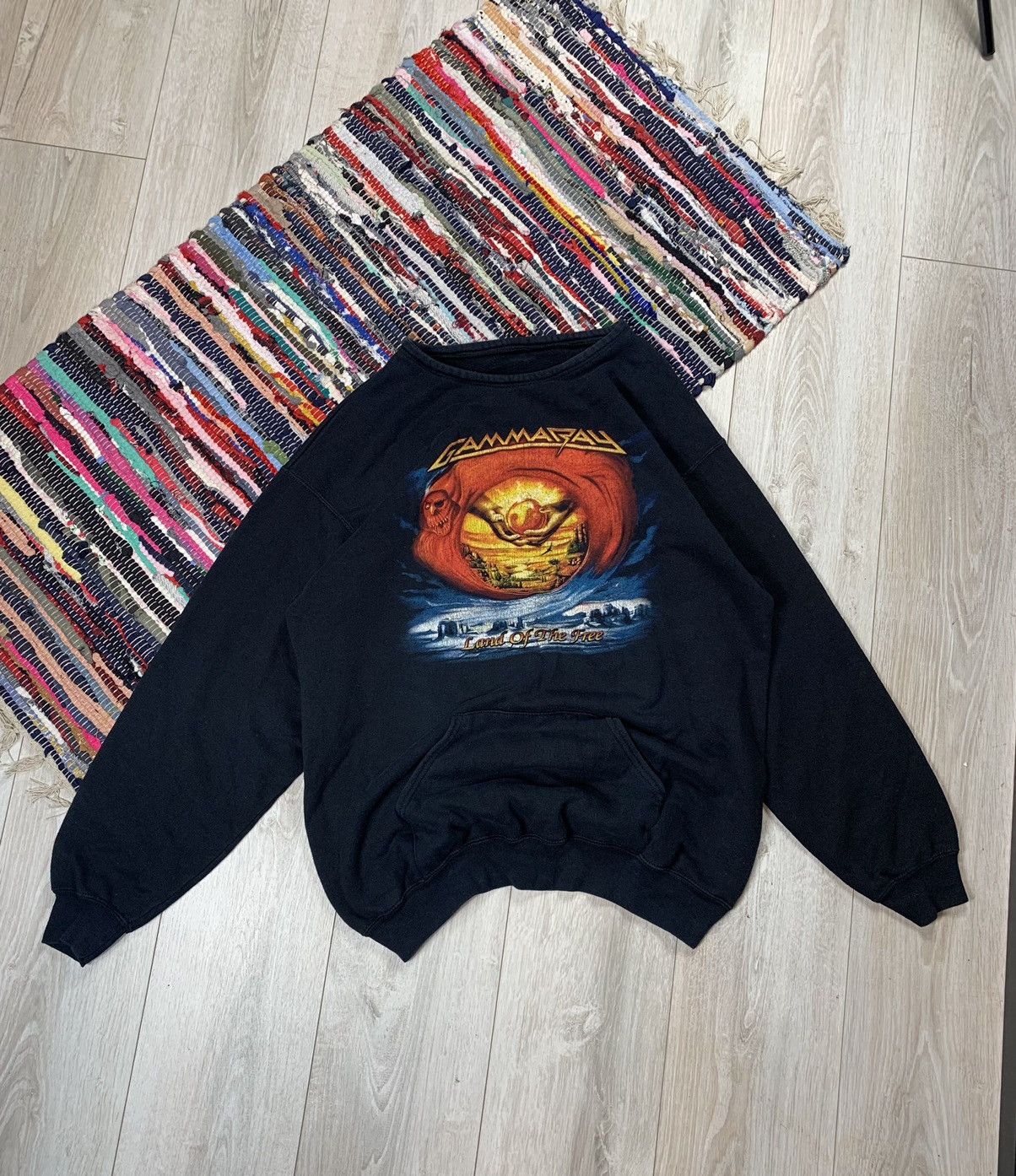 Band Tees × Vintage Vintage 90s Gamma Ray Sweatshirt Crewneck Man On a Mission Size US XL / EU 56 / 4 - 3 Thumbnail