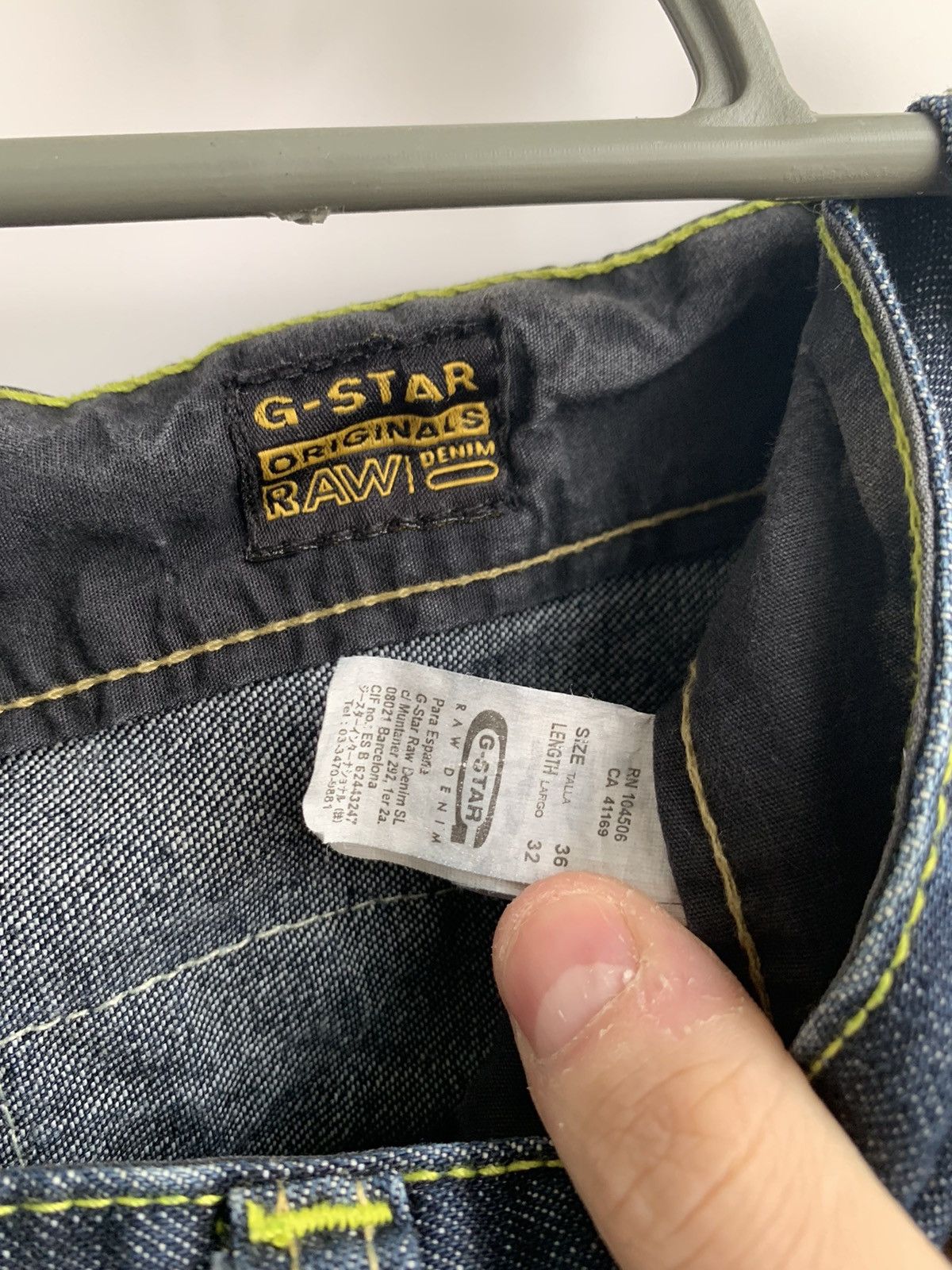 G-Star Vintage G-Star Raw Denim Jeans Size US 36 / EU 52 - 5 Thumbnail