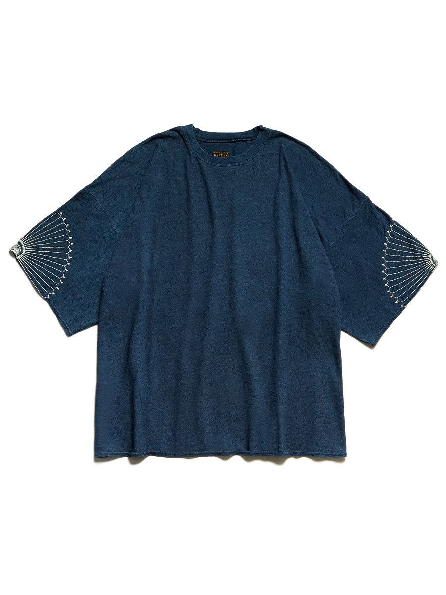 image of Kapital Idg Huge T-Shirt Furoshiki in Indigo, Men's (Size 2XL)