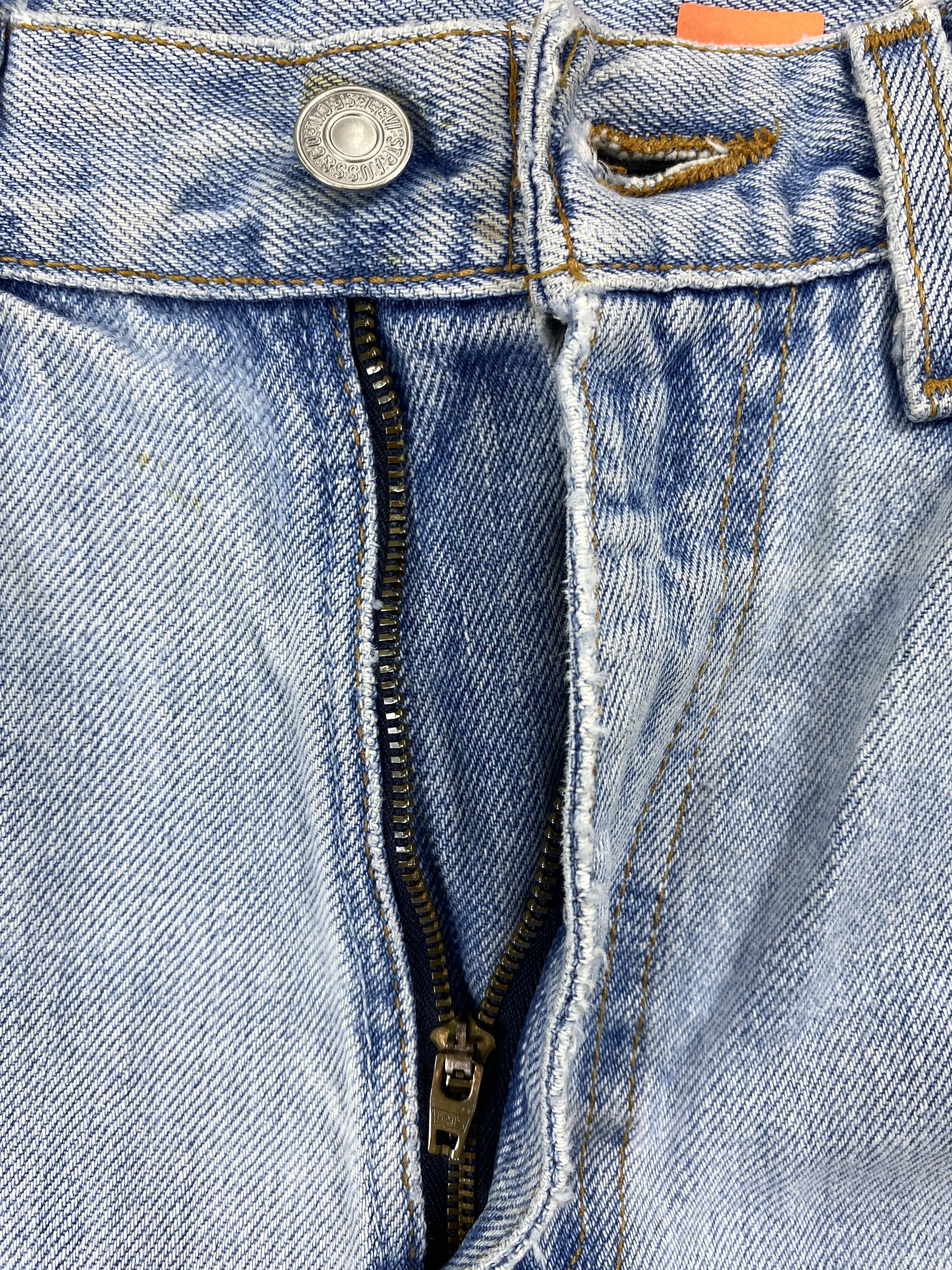 Levi's Light Blue Wash Vintage Levi's 550 30x35.5 Denim -SJ016 Size US 30 / EU 46 - 6 Thumbnail