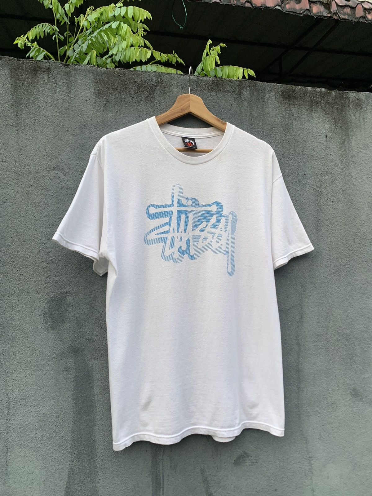 Stussy 👹Vintage Stussy Big Logo White Tee Size US M / EU 48-50 / 2 - 3 Thumbnail