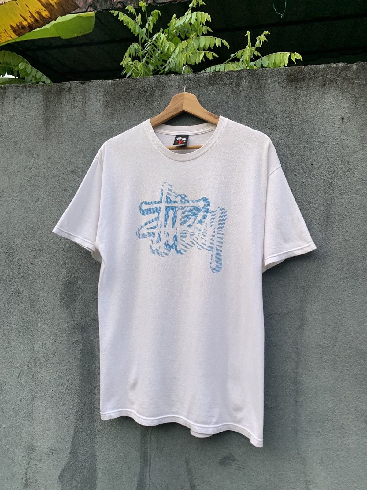 Stussy 👹Vintage Stussy Big Logo White Tee Size US M / EU 48-50 / 2 - 2 Thumbnail