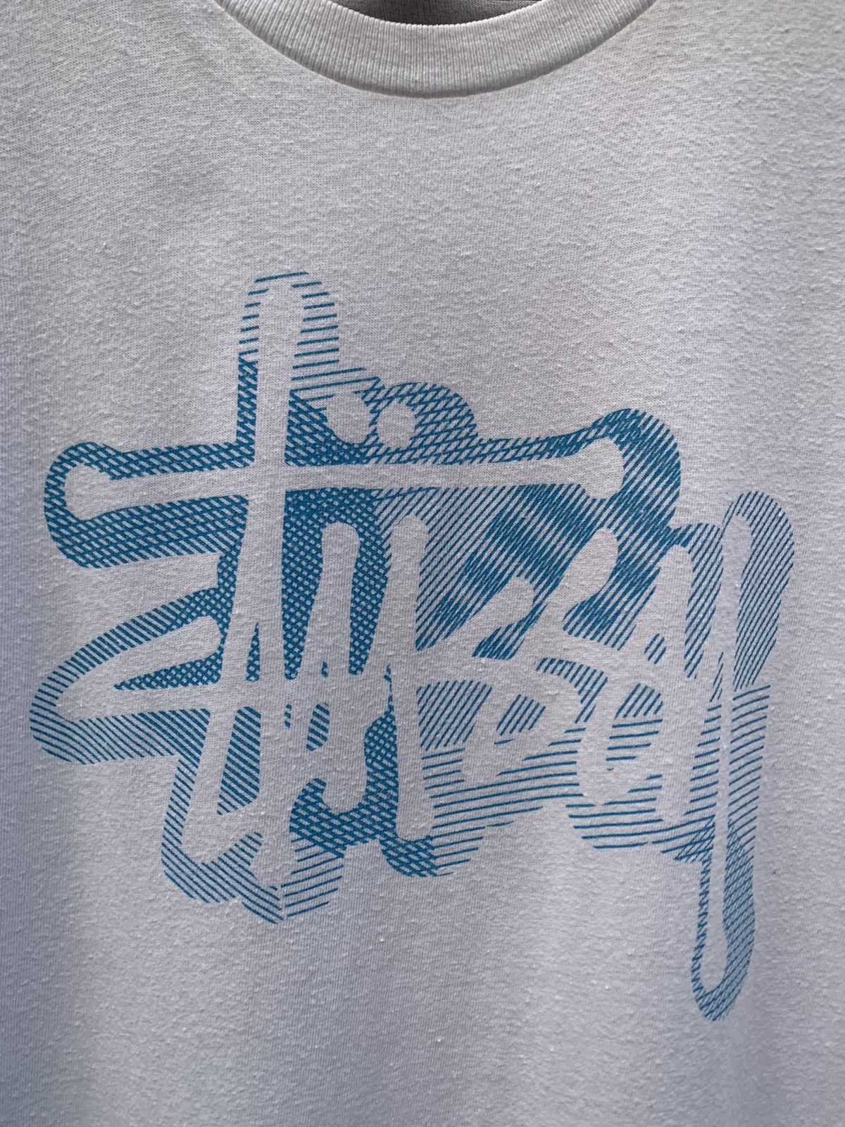 Stussy 👹Vintage Stussy Big Logo White Tee Size US M / EU 48-50 / 2 - 6 Thumbnail