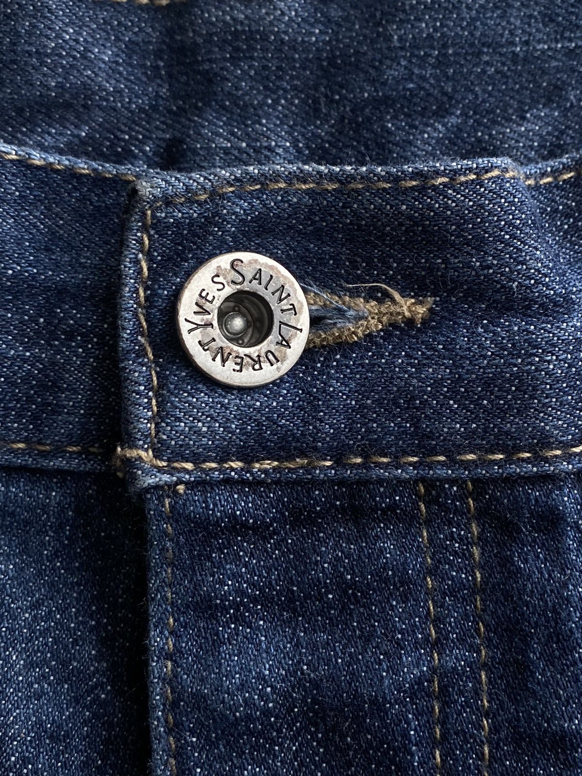 Yves Saint Laurent 36x30 YSL Jeans Denim Pants Size US 36 / EU 52 - 5 Thumbnail