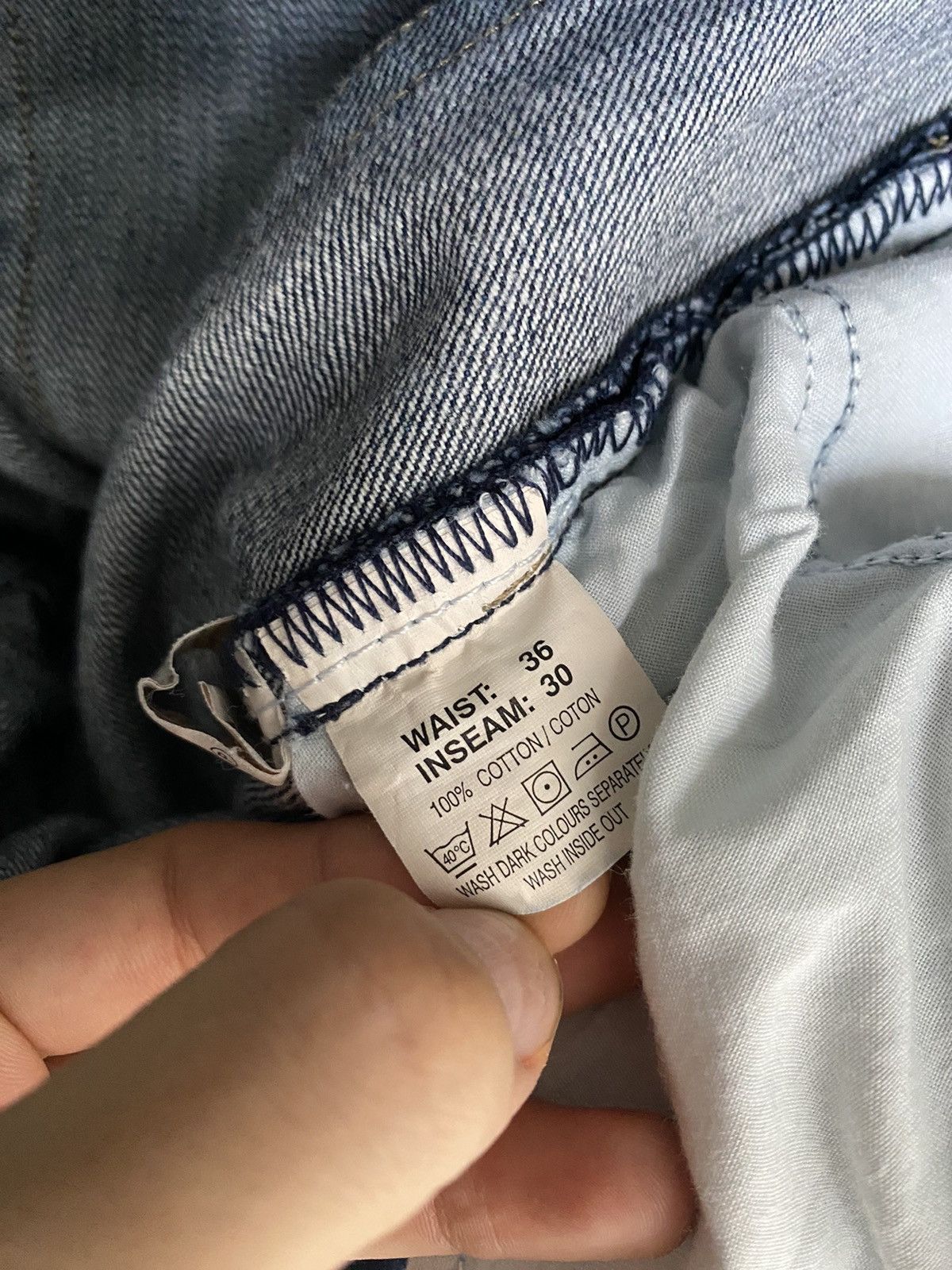 Yves Saint Laurent 36x30 YSL Jeans Denim Pants Size US 36 / EU 52 - 9 Thumbnail