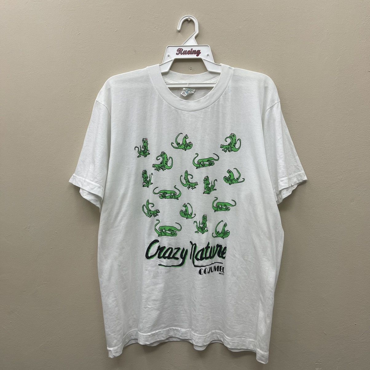 Vintage Vintage 90s Lizard Sex Position T-Shirt kama Sutra Size US XL / EU 56 / 4 - 1 Thumbnail