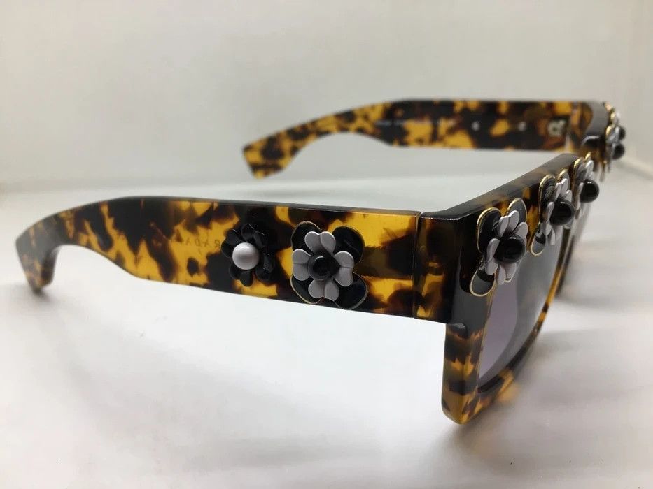 Prada PRADA SPR 25P POEME SUNGLASSES Tokyo tortoise w/ Flowers Size ONE SIZE - 2 Thumbnail