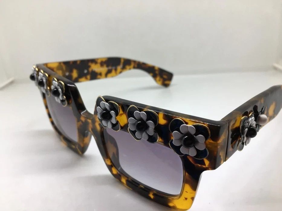 Prada PRADA SPR 25P POEME SUNGLASSES Tokyo tortoise w/ Flowers Size ONE SIZE - 6 Thumbnail