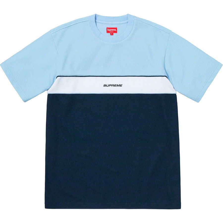 image of Supreme 19Ss Piping Practice S/s Top Blue Xl, Men's