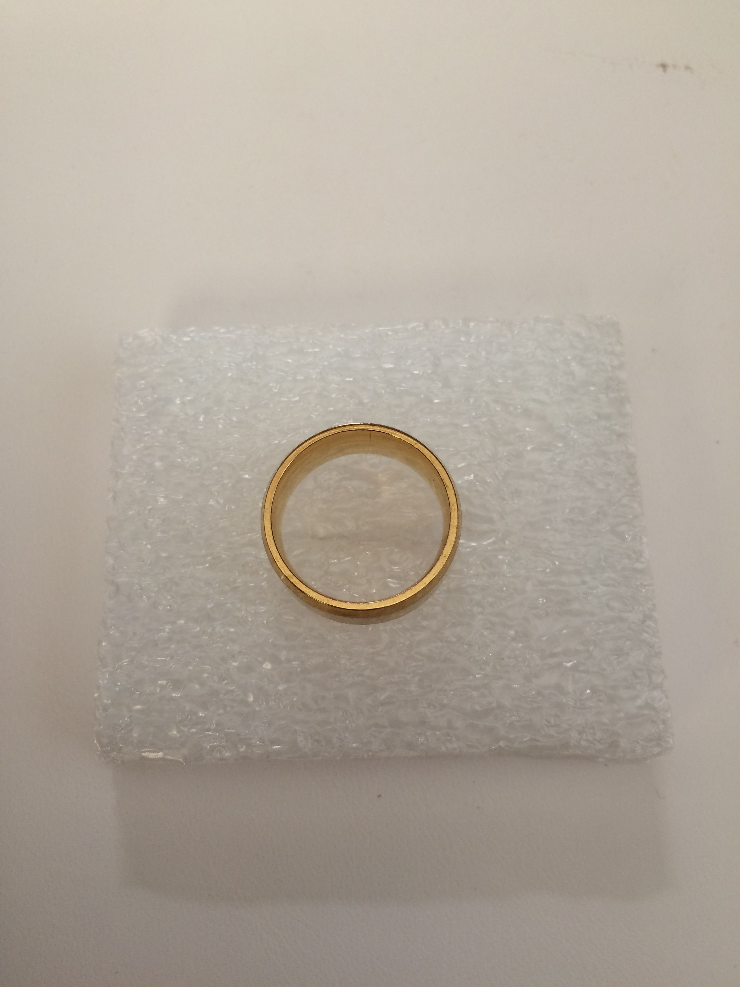 Jewelry Gold Stainless Steel Ring - US Size 8 Size ONE SIZE - 2 Thumbnail