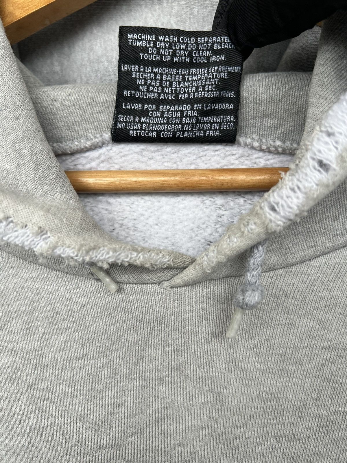 Vintage Vintage 90s Adidas Distressed Thrashed Sun Faded Hoodie XL Size US XL / EU 56 / 4 - 16 Thumbnail