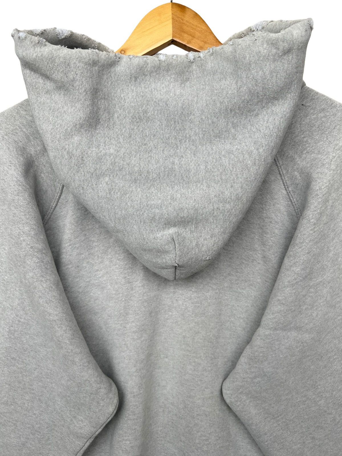 Vintage Vintage 90s Adidas Distressed Thrashed Sun Faded Hoodie XL Size US XL / EU 56 / 4 - 11 Thumbnail