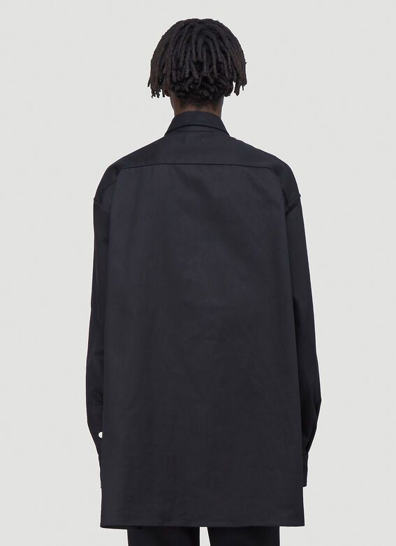 Raf Simons Oversized Denim Shirt in Black Size US L / EU 52-54 / 3 - 3 Thumbnail