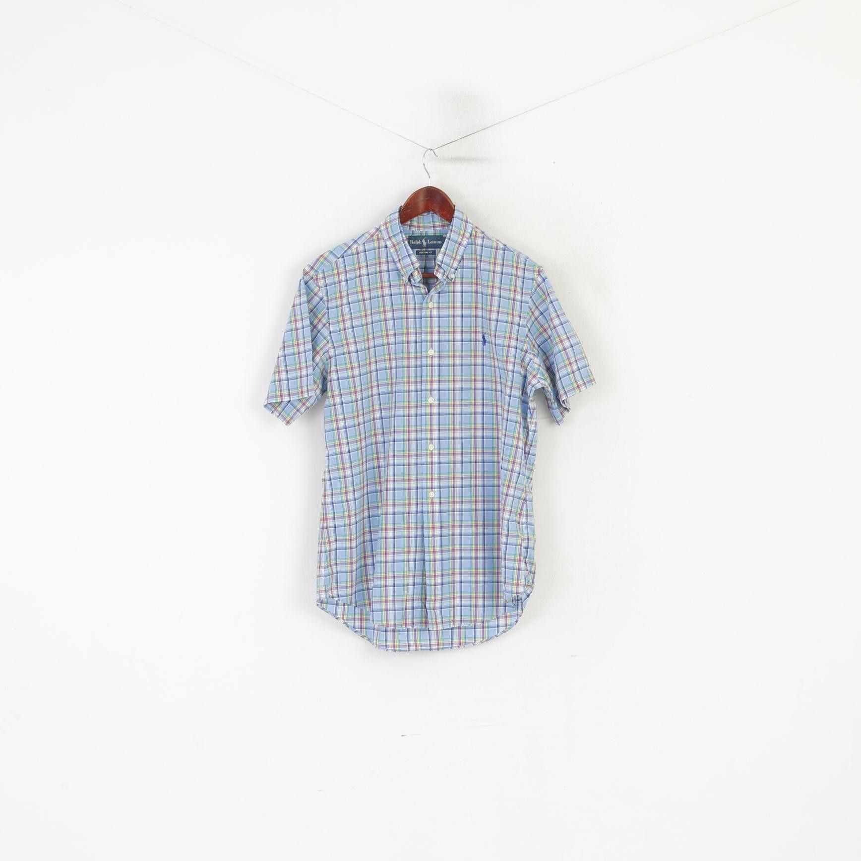 Ralph Lauren Ralph Lauren Men M Casual Shirt Blue Check Top 5719 Size US M / EU 48-50 / 2 - 2 Thumbnail