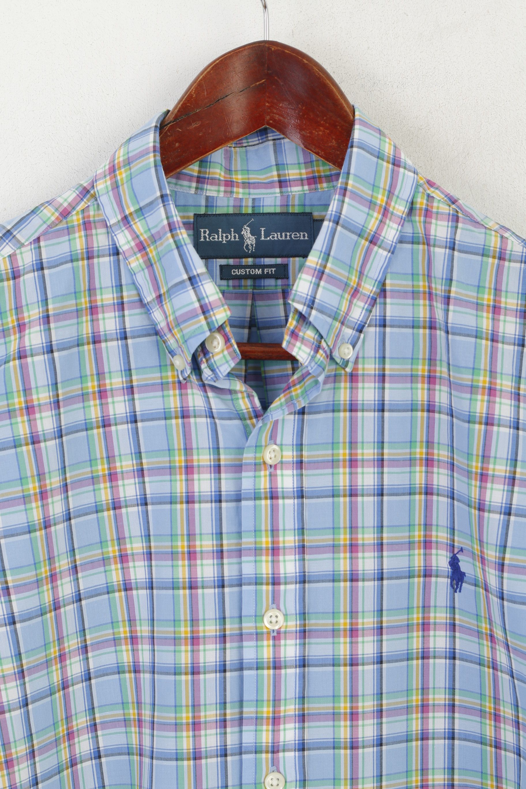 Ralph Lauren Ralph Lauren Men M Casual Shirt Blue Check Top 5719 Size US M / EU 48-50 / 2 - 3 Thumbnail