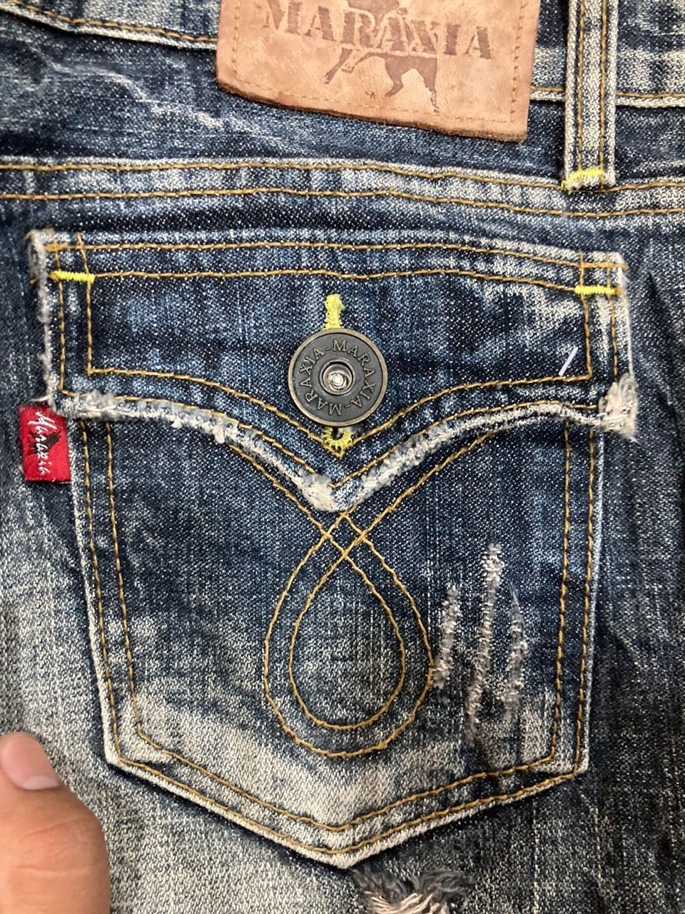 Hysteric Glamour RARE Japanese MARAXIA Distress Denim Size US 27 - 13 Thumbnail