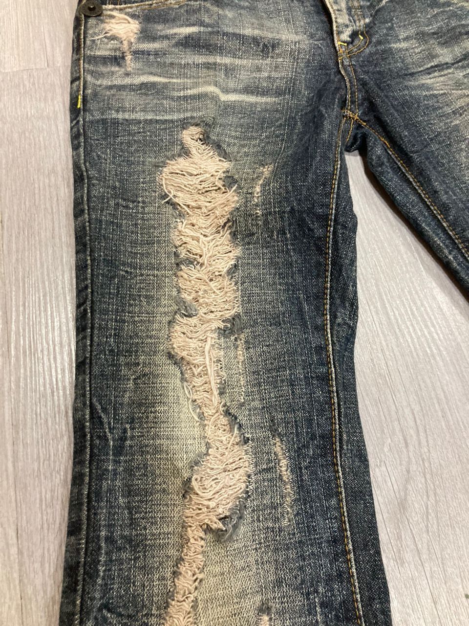 Hysteric Glamour RARE Japanese MARAXIA Distress Denim Size US 27 - 18 Thumbnail
