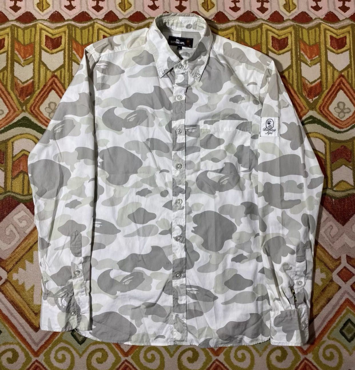 Bape MR BATHING APE 1ST CAMO BD SHIRT | Grailed