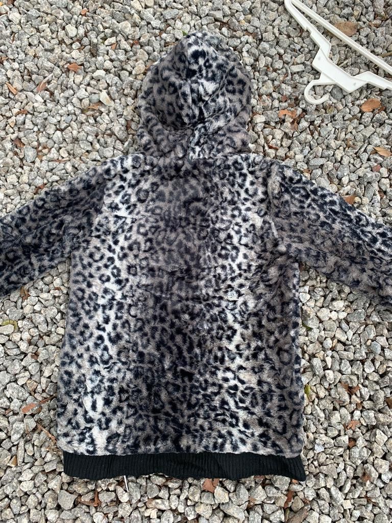 Japanese Brand Snow Leopard Design Faux Fur zipper Hoodie Size M / US 6-8 / IT 42-44 - 6 Thumbnail