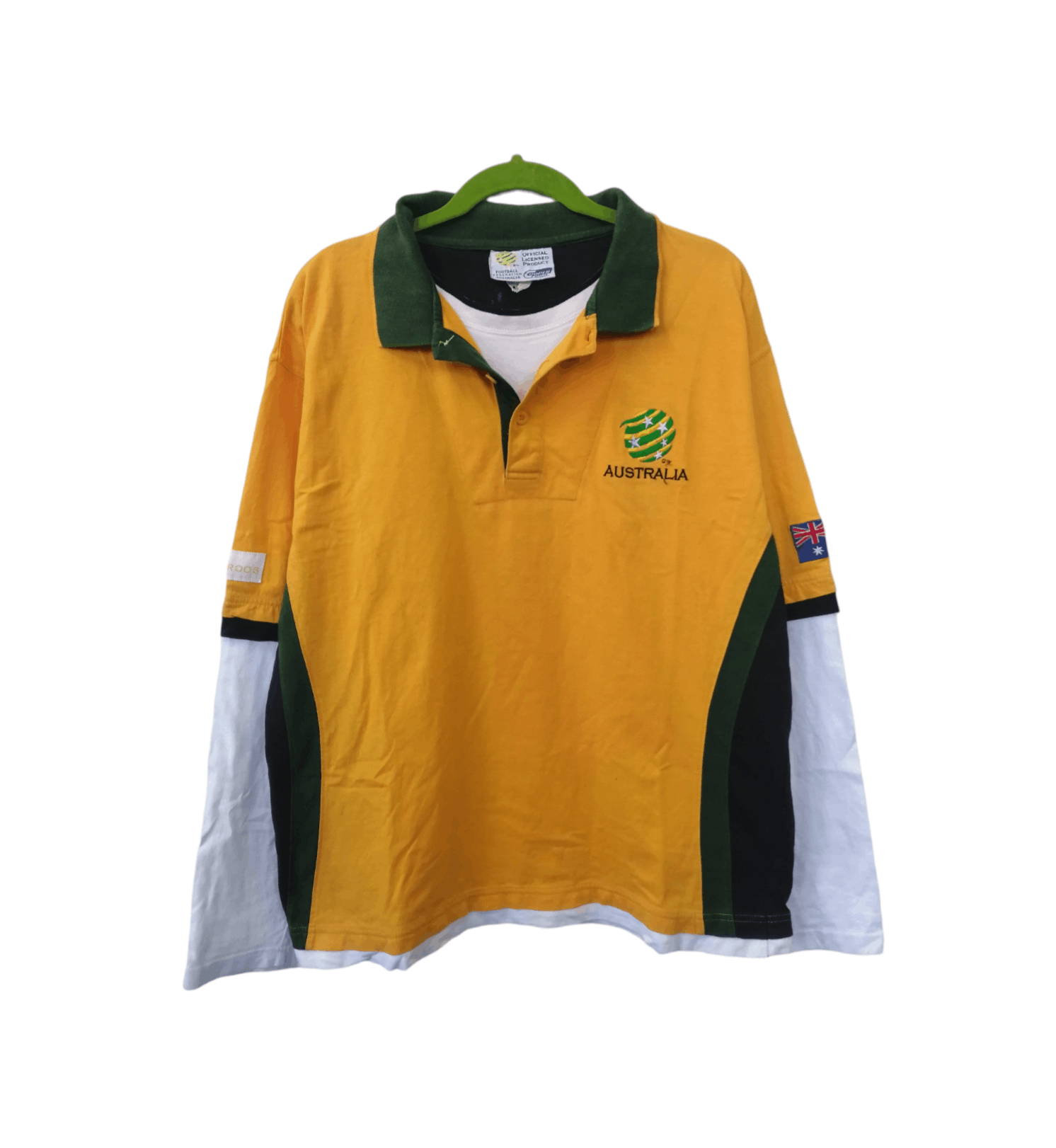 Vintage Copper Sports Australia Football Long Sleeve Shirt Size US L / EU 52-54 / 3 - 16 Thumbnail