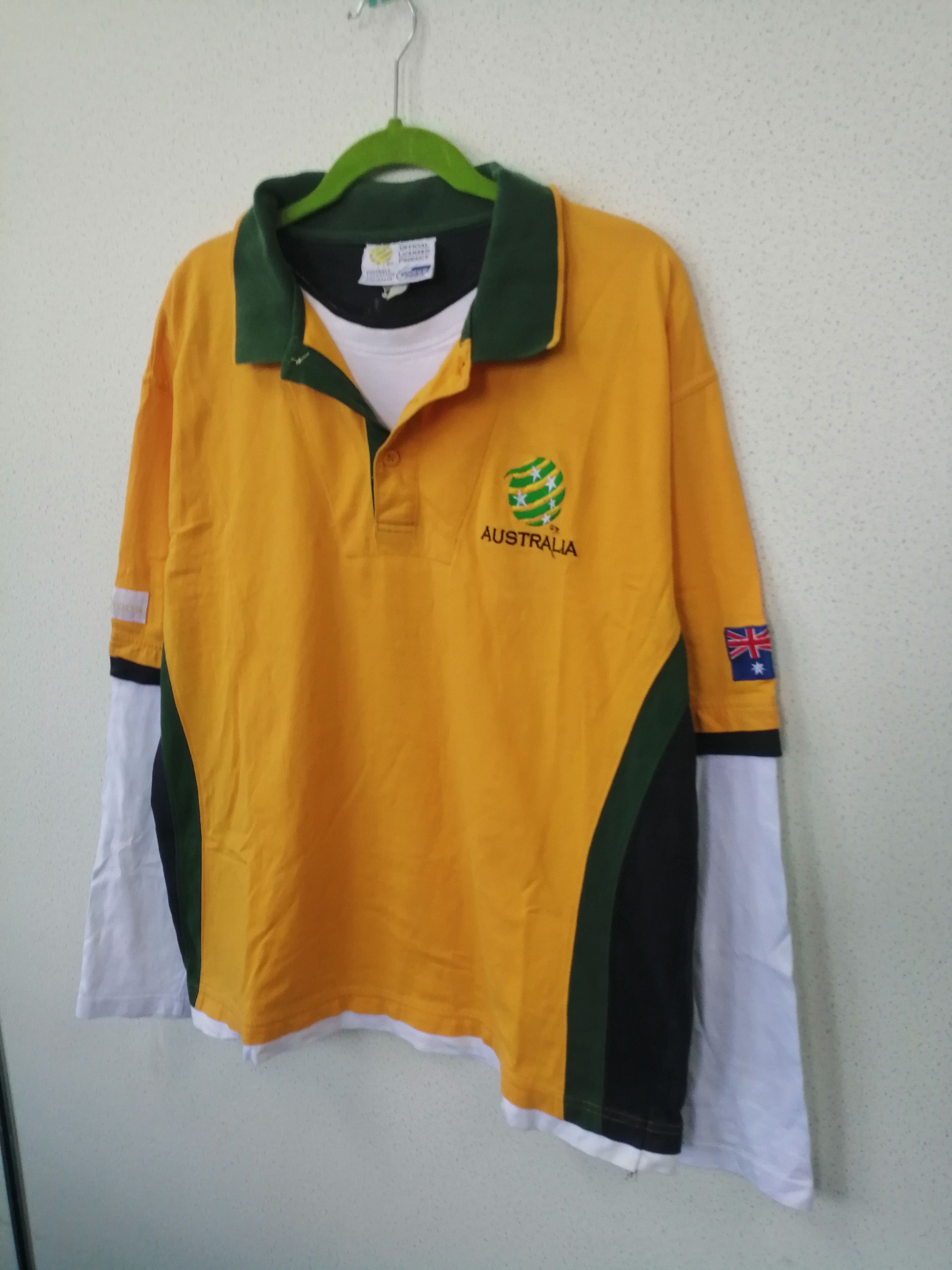 Vintage Copper Sports Australia Football Long Sleeve Shirt Size US L / EU 52-54 / 3 - 5 Thumbnail