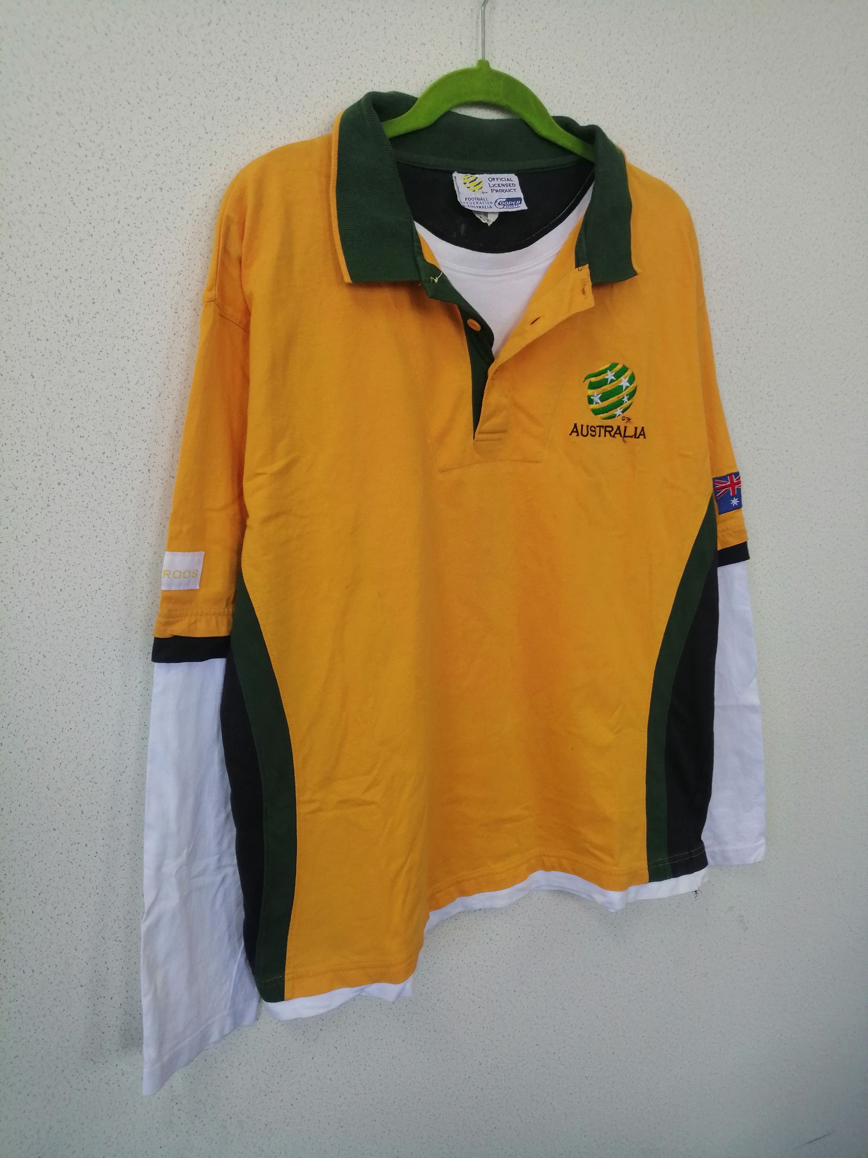 Vintage Copper Sports Australia Football Long Sleeve Shirt Size US L / EU 52-54 / 3 - 3 Thumbnail