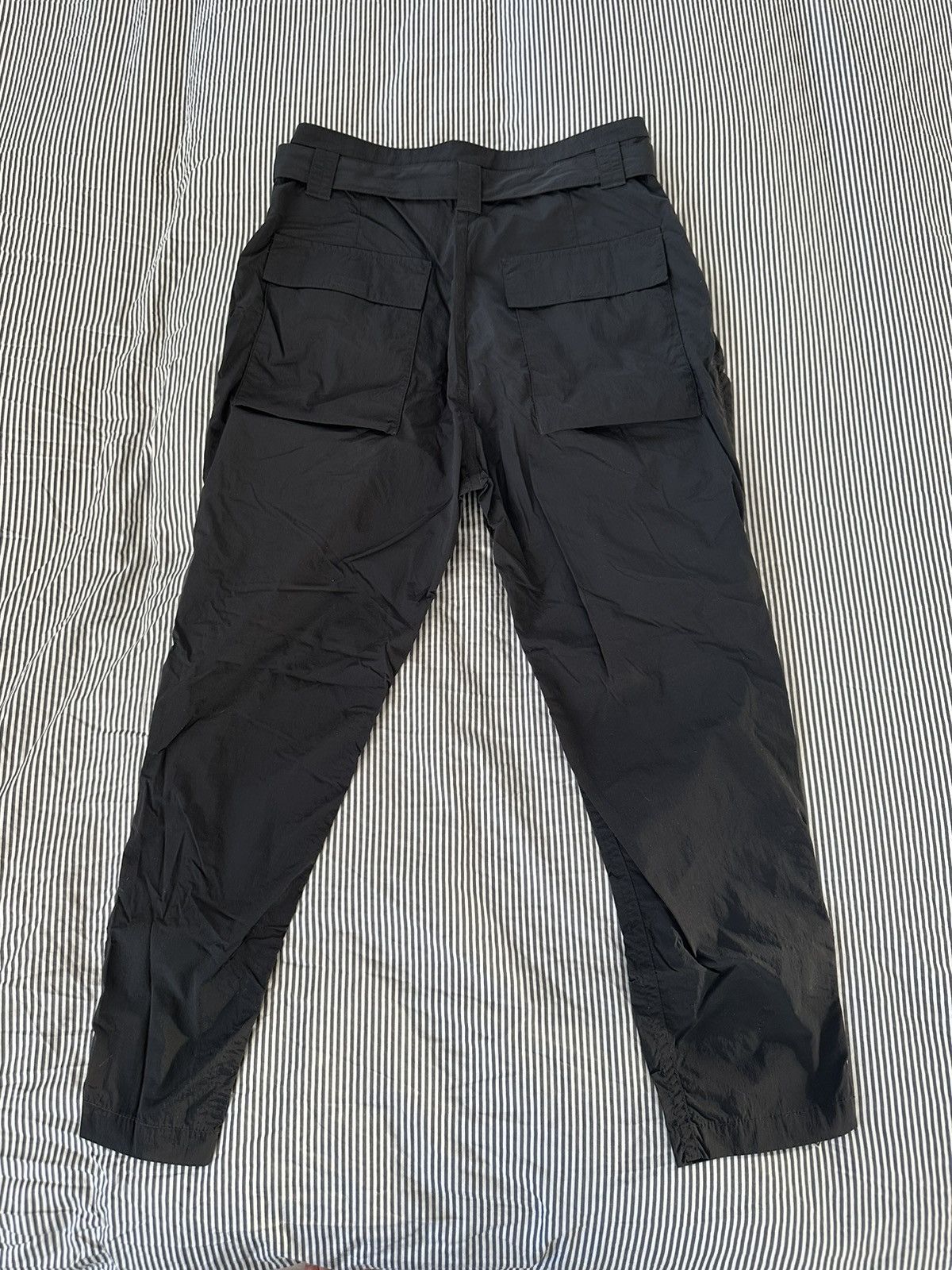 Helmut Lang Black Nylon Zipped Pants Size US 29 - 6 Thumbnail