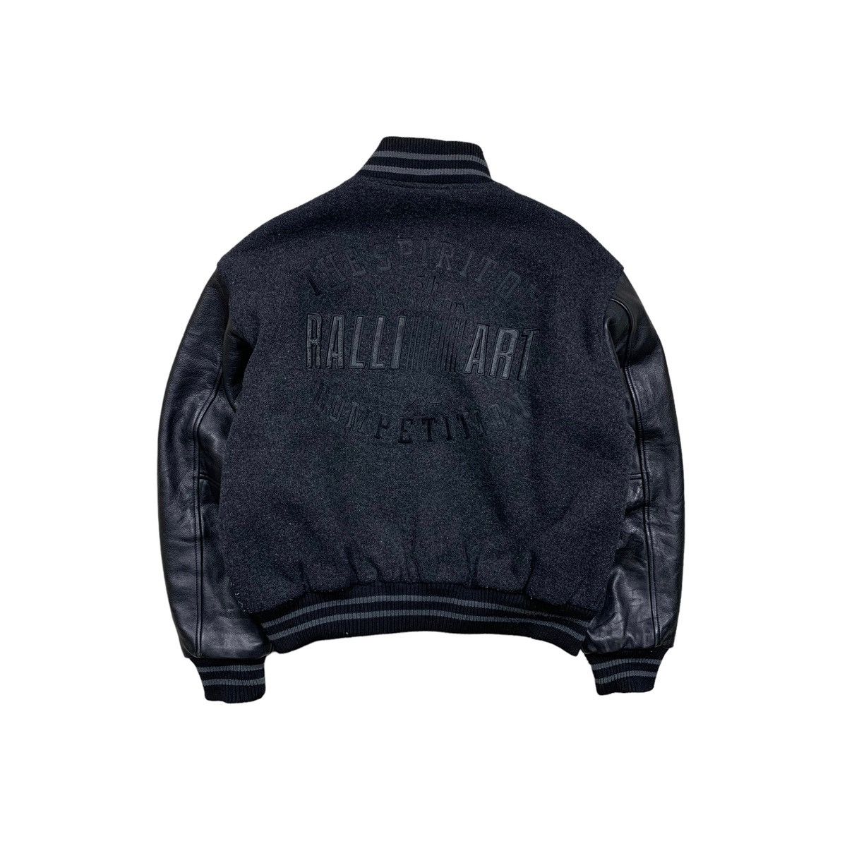 Leather Jacket Rare Ralli Art Varsity Jacket Wool Leather 15th ...