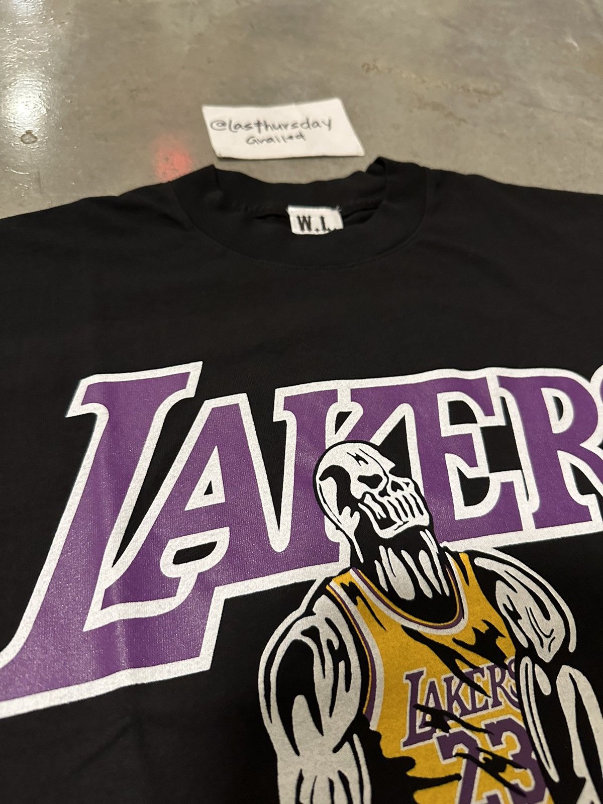 Warren Lotas Warren Lotas Lebron Lakers Tee Small Size US S / EU 44-46 / 1 - 4 Thumbnail