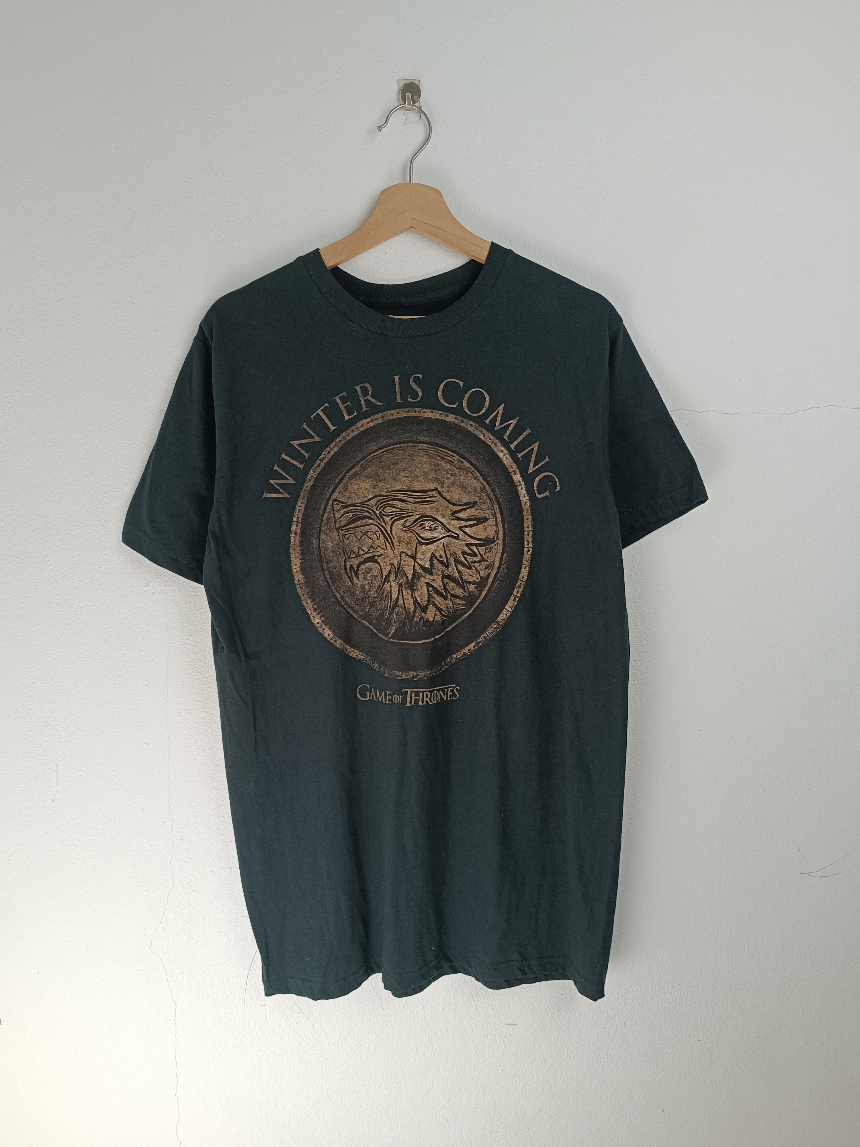 Vintage GAME OF THRONES HBO PROMO TEE lannister medieval dragon Size US L / EU 52-54 / 3 - 3 Thumbnail