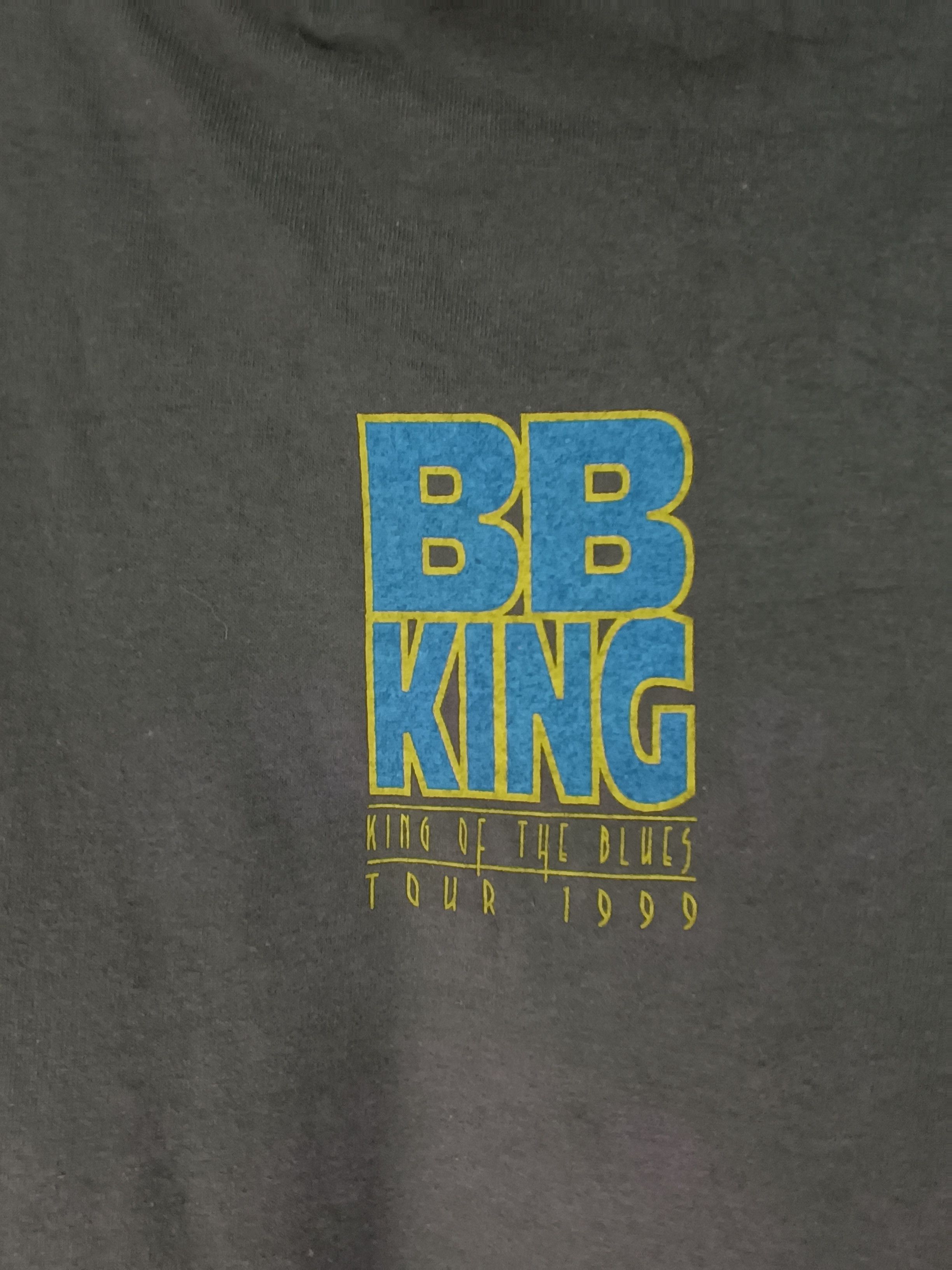 Band Tees VINTAGE 90'S BB KING (elvis hendrix santana stevie wonder) Size US XL / EU 56 / 4 - 6 Thumbnail