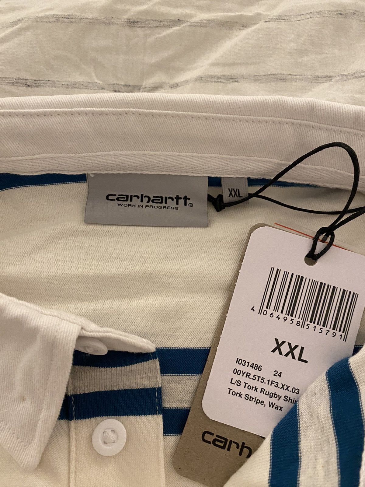 Carhartt Wip Carhartt WIP Tork Stripe Rugby Shirt NWT Size US XXL / EU 58 / 5 - 8 Thumbnail