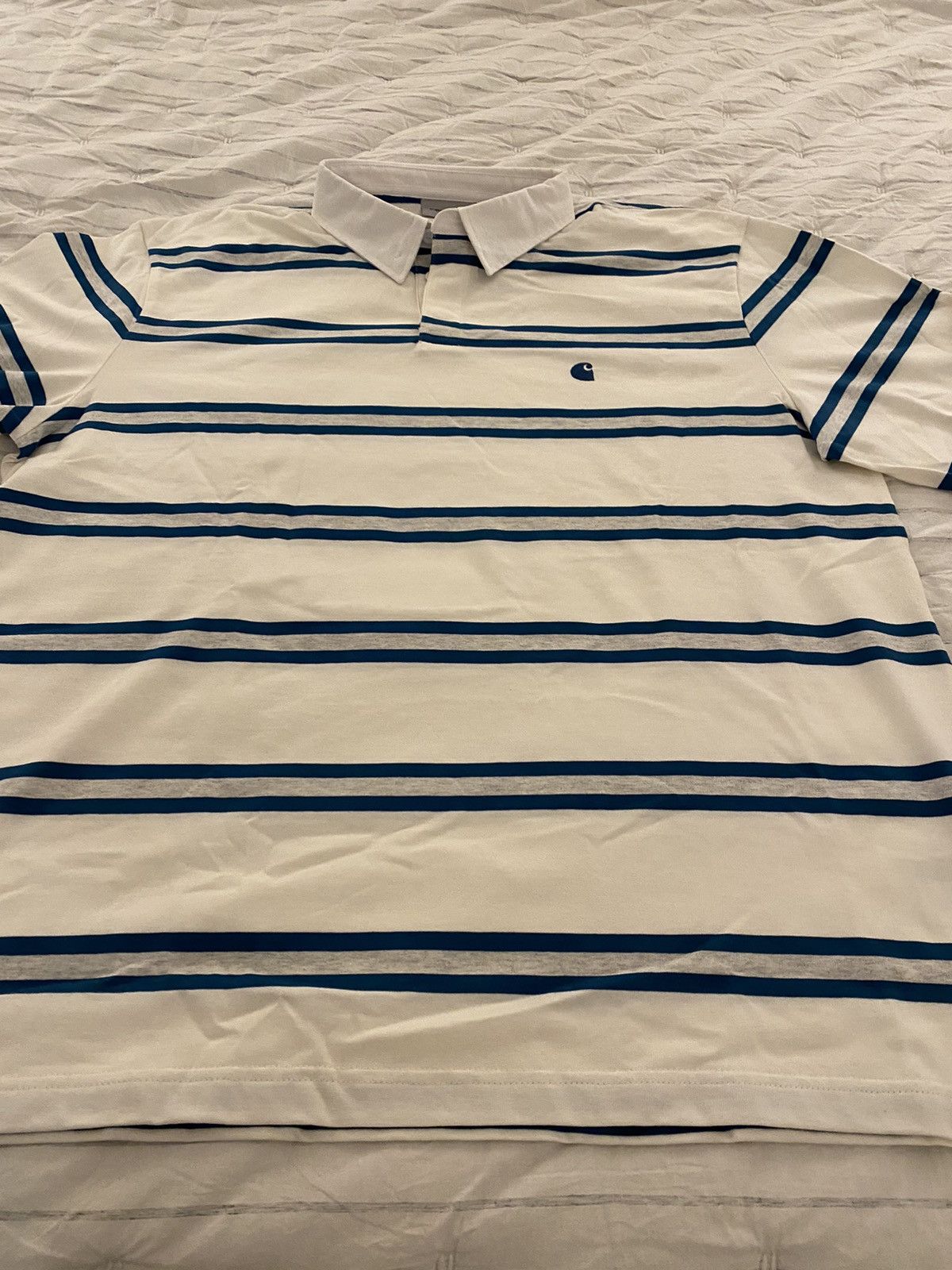 Carhartt Wip Carhartt WIP Tork Stripe Rugby Shirt NWT Size US XXL / EU 58 / 5 - 4 Thumbnail