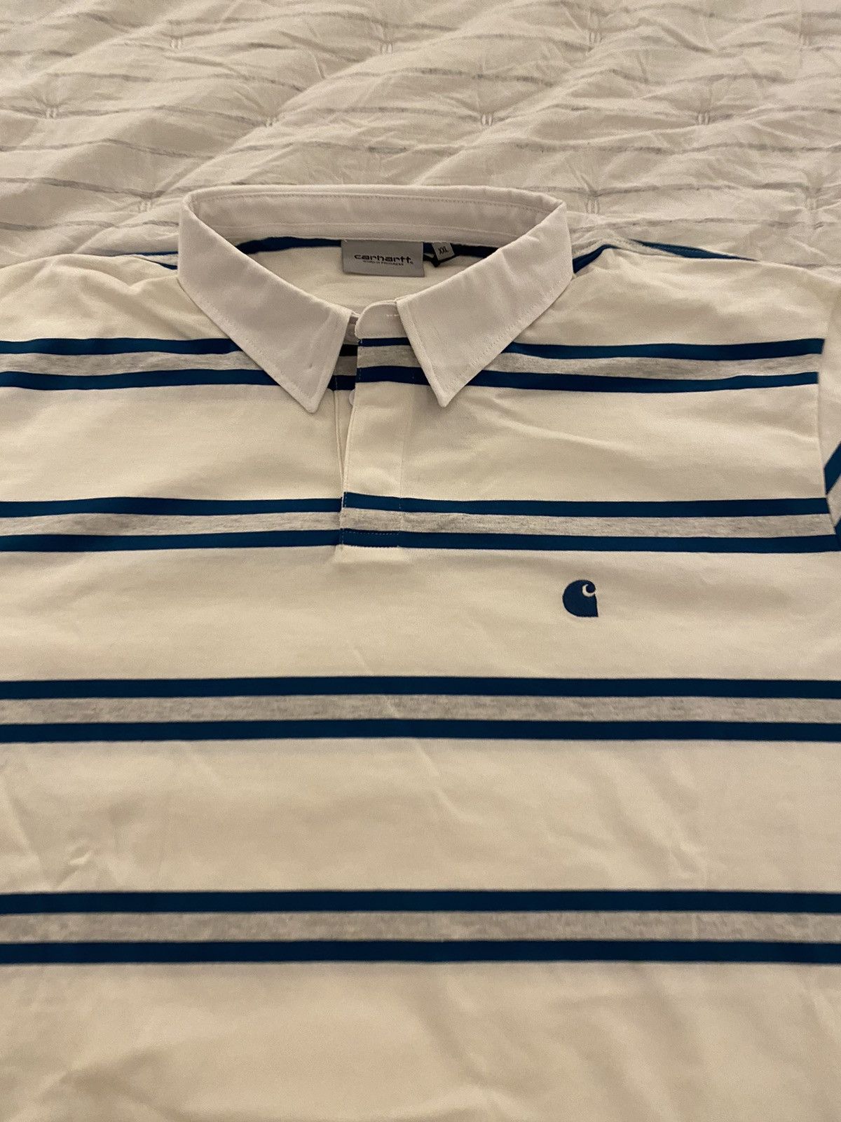 Carhartt Wip Carhartt WIP Tork Stripe Rugby Shirt NWT Size US XXL / EU 58 / 5 - 5 Thumbnail