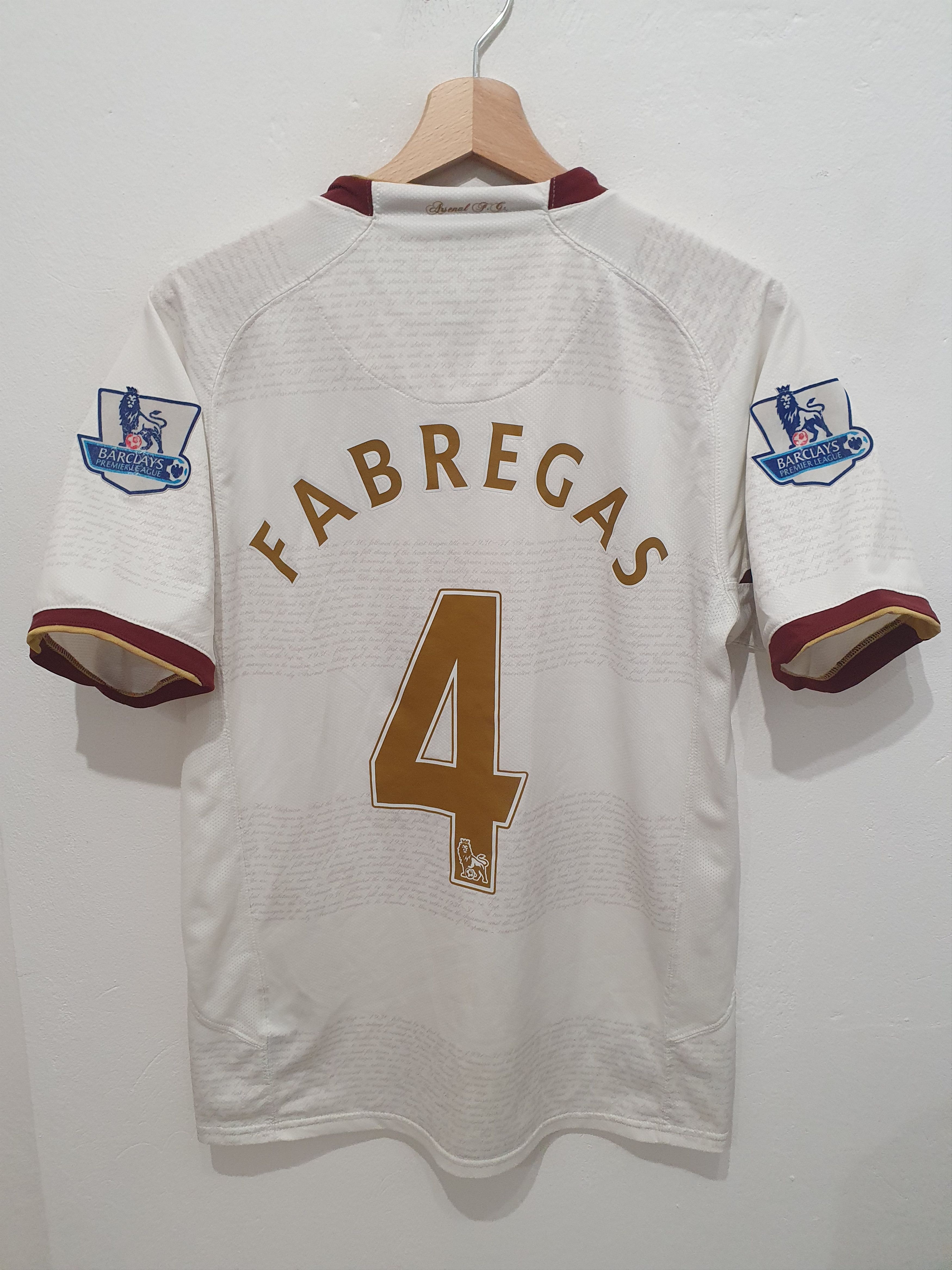 FABREGAS NIKE ARSENAL 2007 2008 SIZE S JERSEY SHIRT Soccer