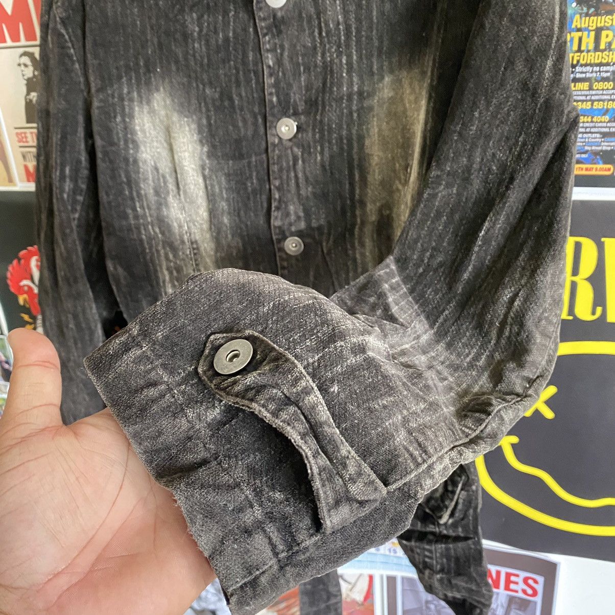 Mossimo Vintage Mossimo Sport Faded Black Distressed Jacket Size L / US 10 / IT 46 - 6 Thumbnail