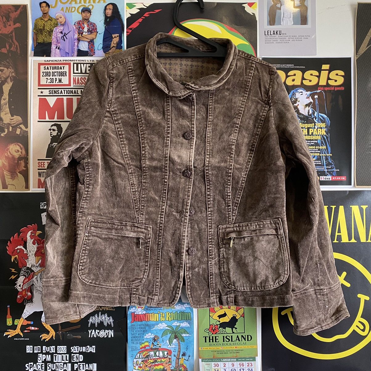 Vintage Vintage Ottimo Japanese Corduroy Jacket Size L / US 10 / IT 46 - 1 Thumbnail