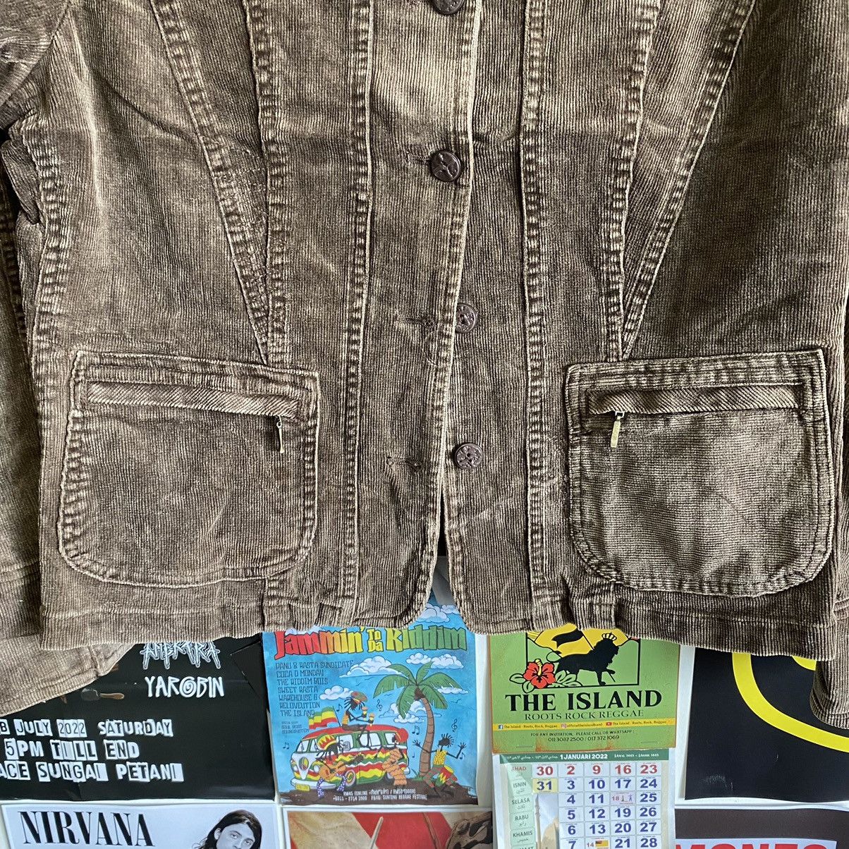Vintage Vintage Ottimo Japanese Corduroy Jacket Size L / US 10 / IT 46 - 3 Thumbnail