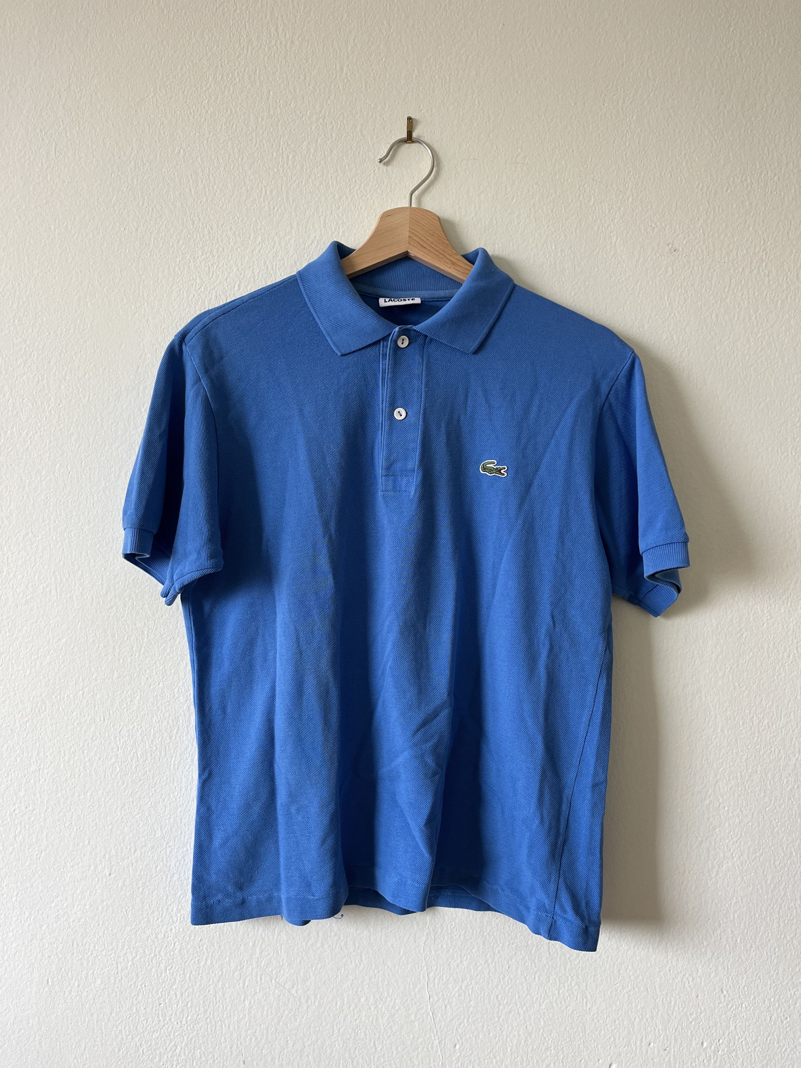 Lacoste LACOSTE Short Sleeve Striped Polo Shirt Size 5 Men's L cotton Navy blue Vintage Second Hand